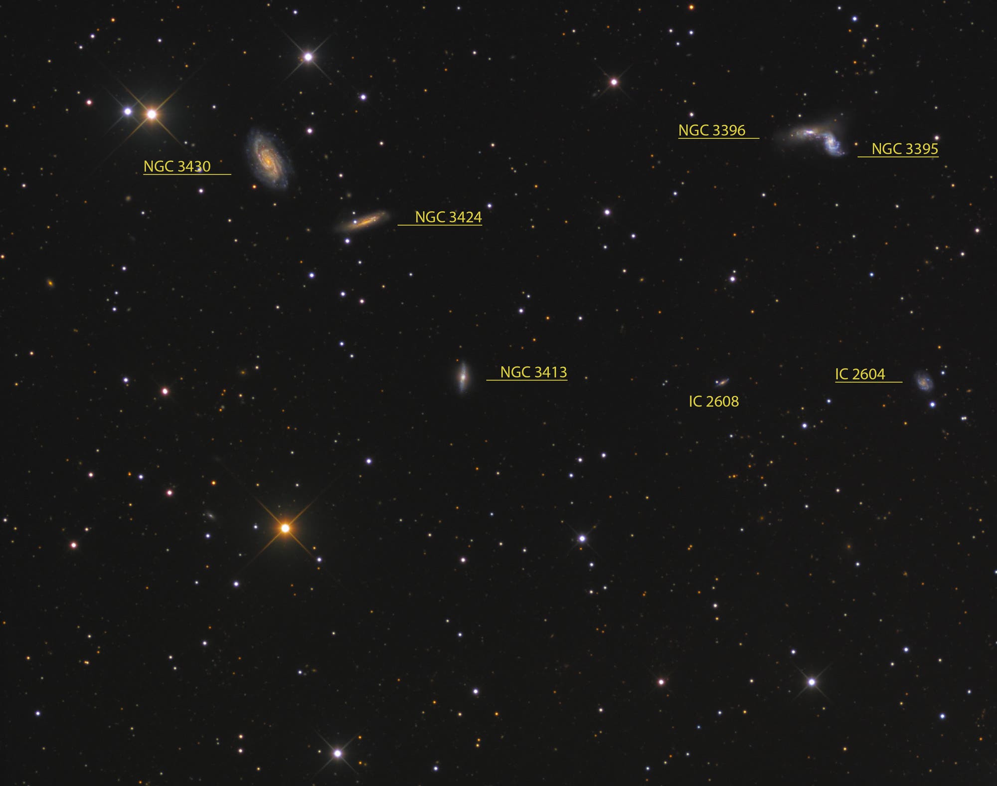 NGC 3413 (Objekte)
