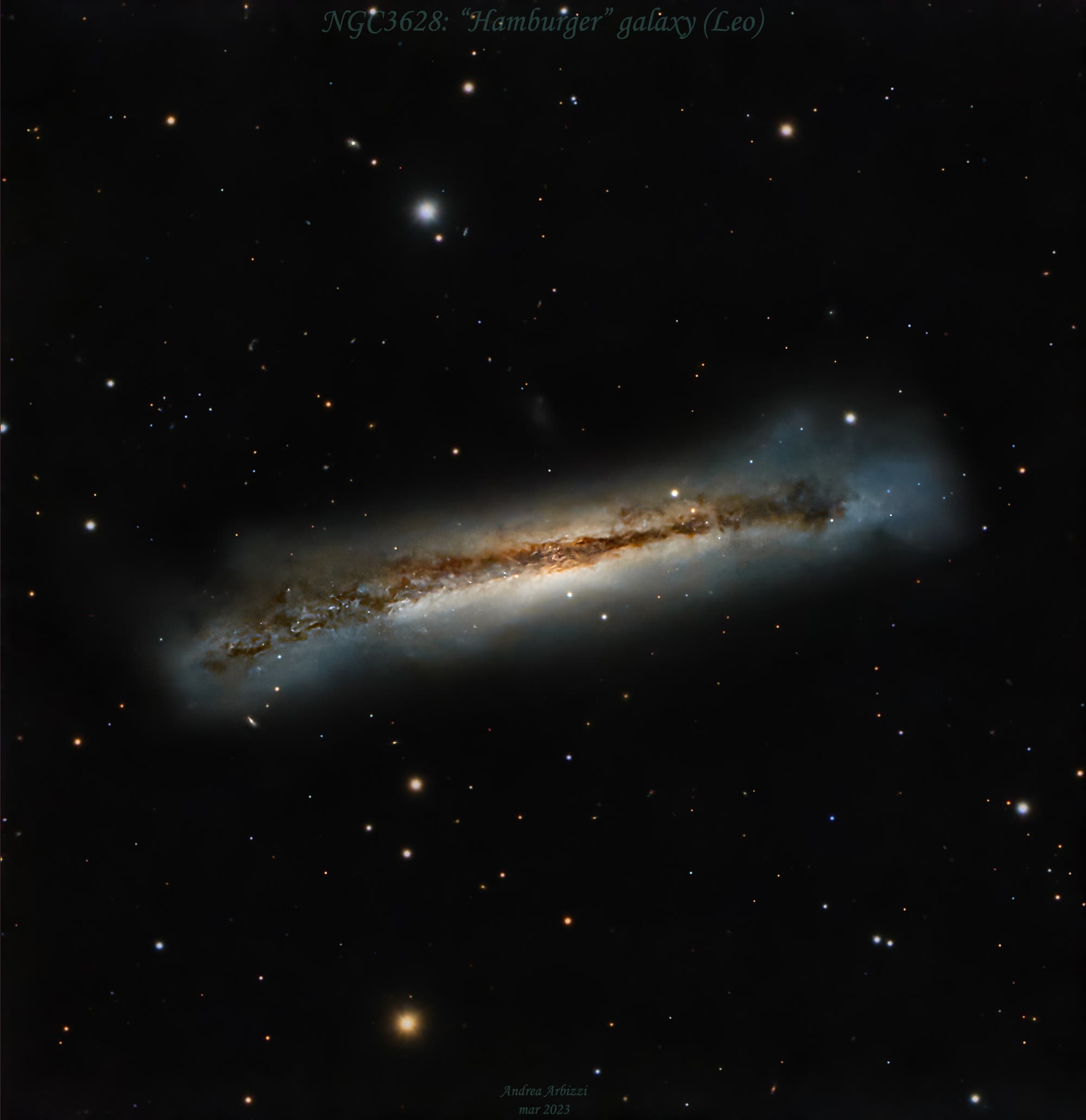 NGC3628: »Hamburger galaxy«