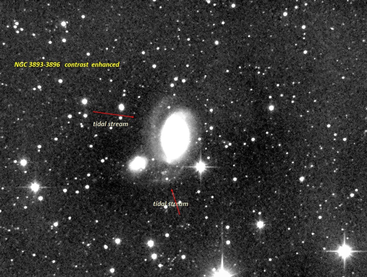 NGC3893/3896 wechselwirkende Galaxien