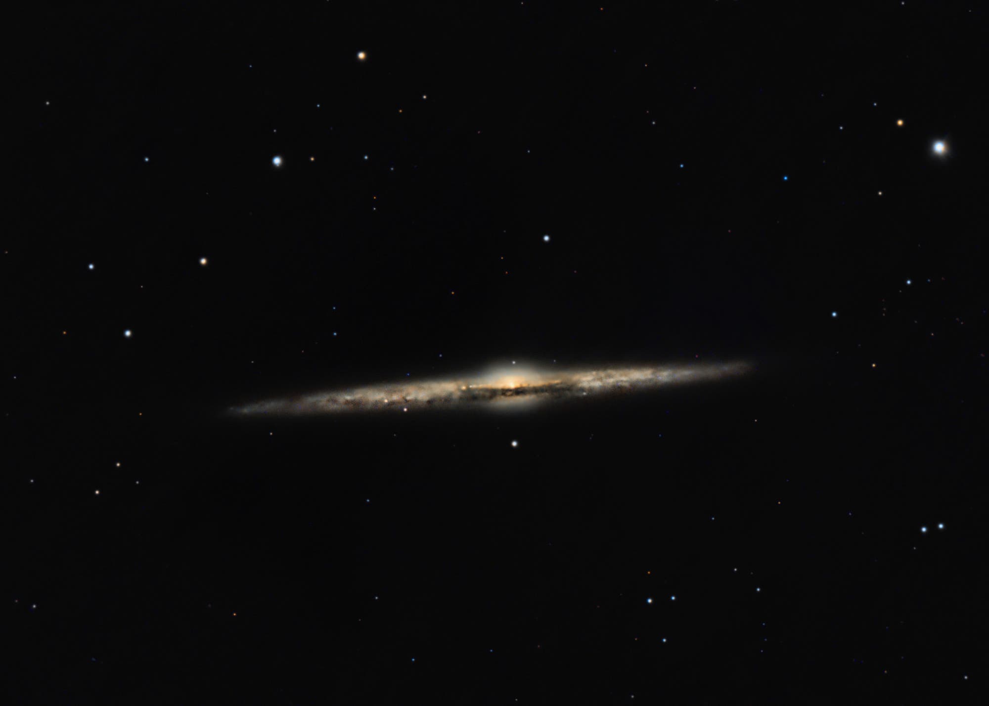 Target NGC4565 spiral galaxy 