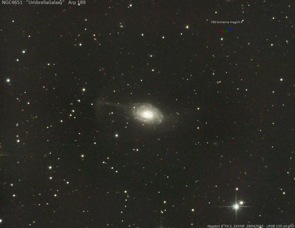 NGC 4651; Arp 189 – Regenschirm-Galaxie (2)