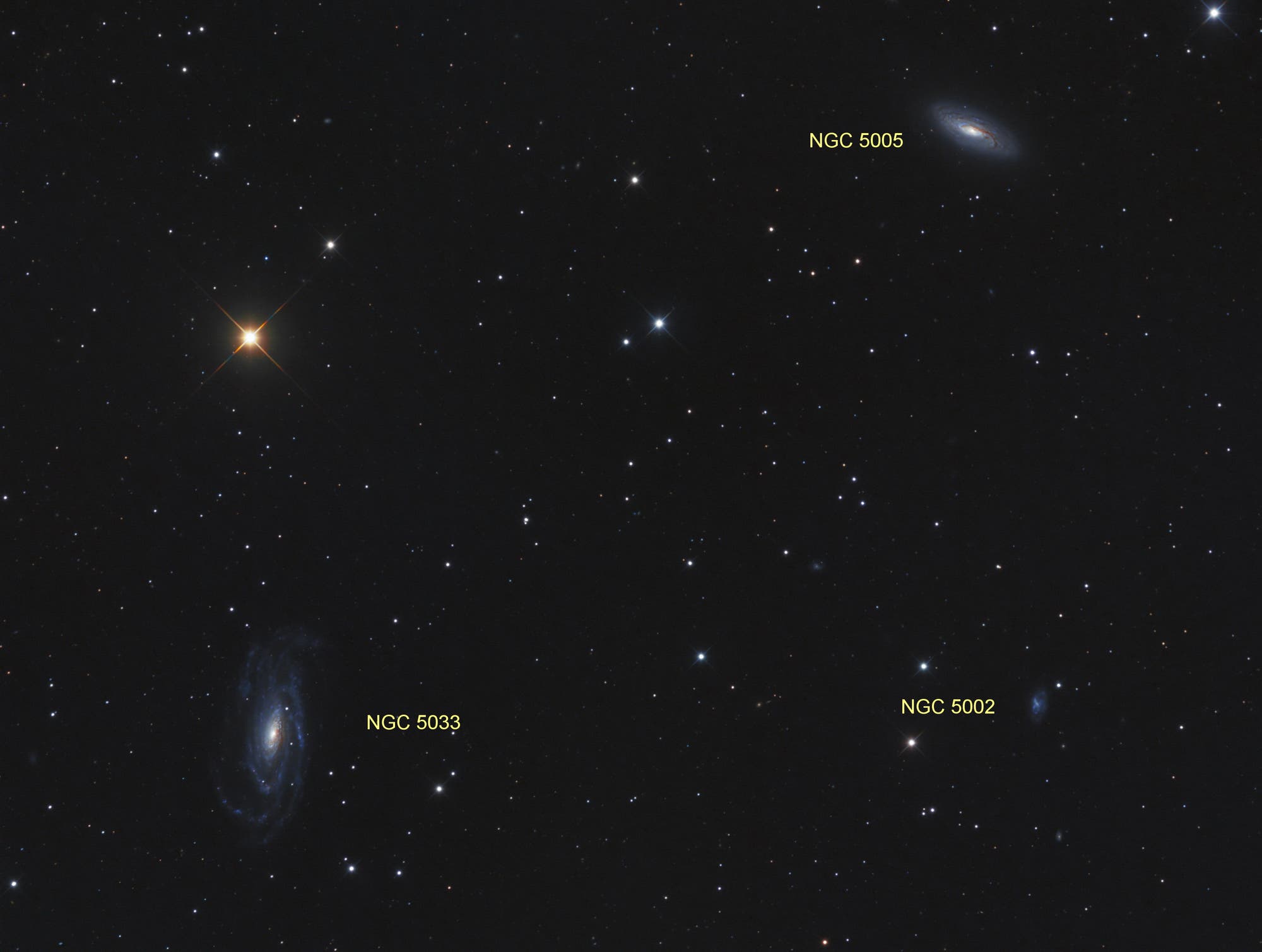 NGC 5005 und NGC 5033 (Objekte)
