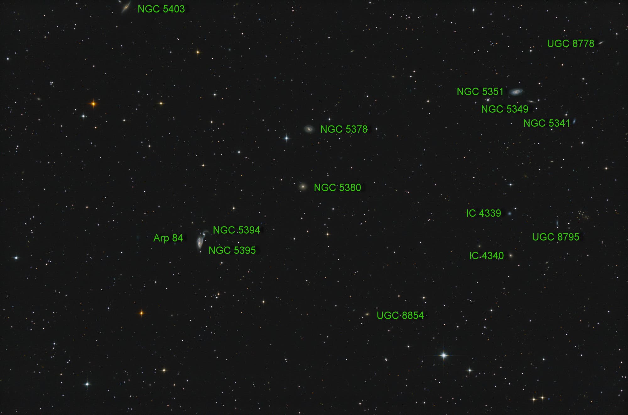 NGC 5394 und NGC 5395 (Objekte)
