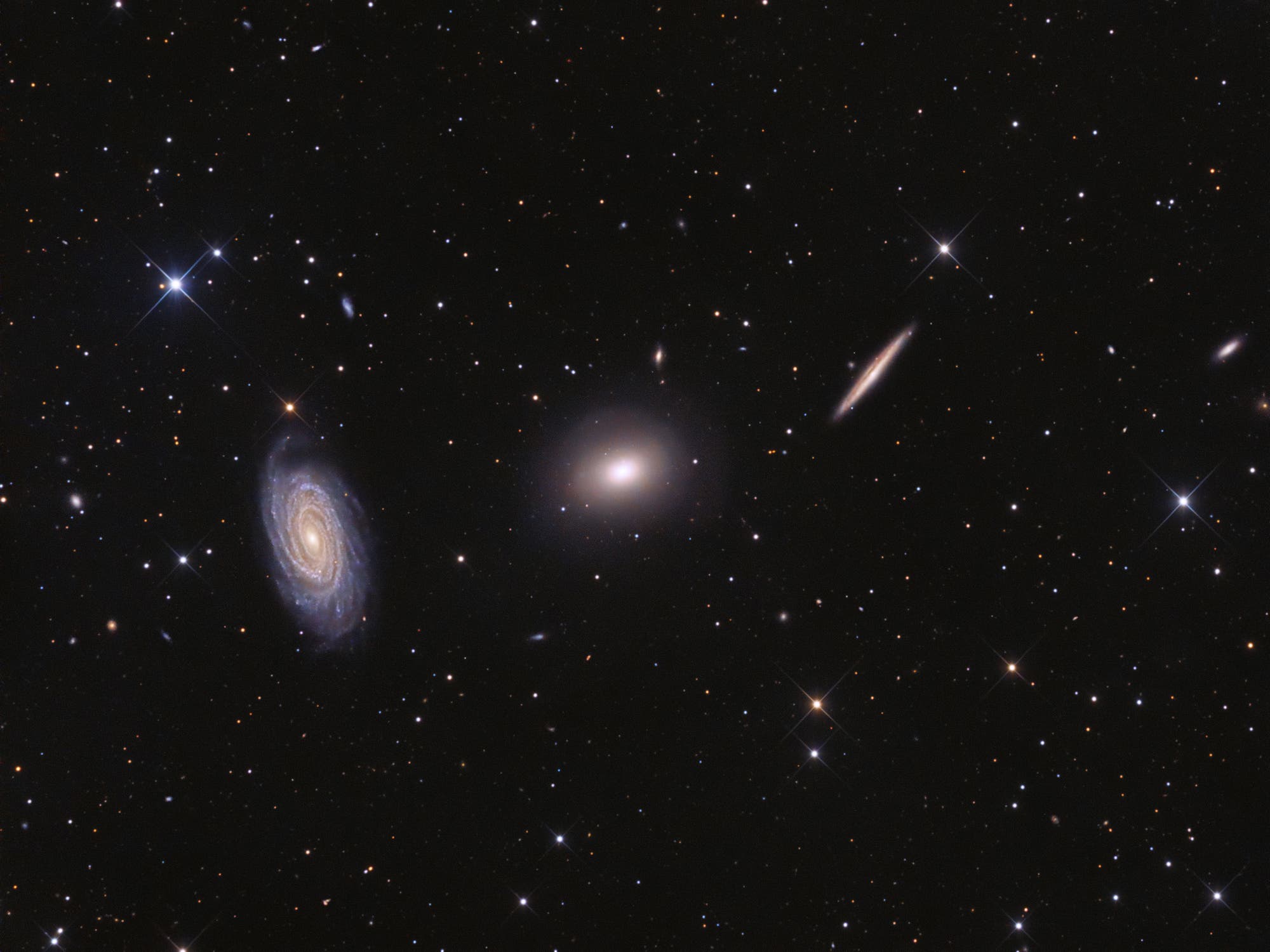 Draco-Triplett NGC 5985, NGC 5982, NGC 5981