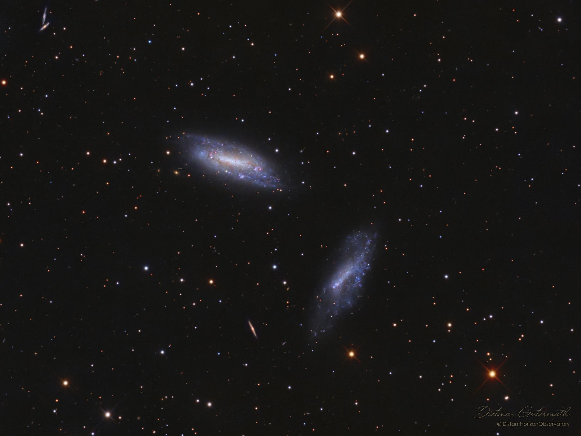 Das Galaxienpaar Holm 46 (NGC 672 und IC 1727)