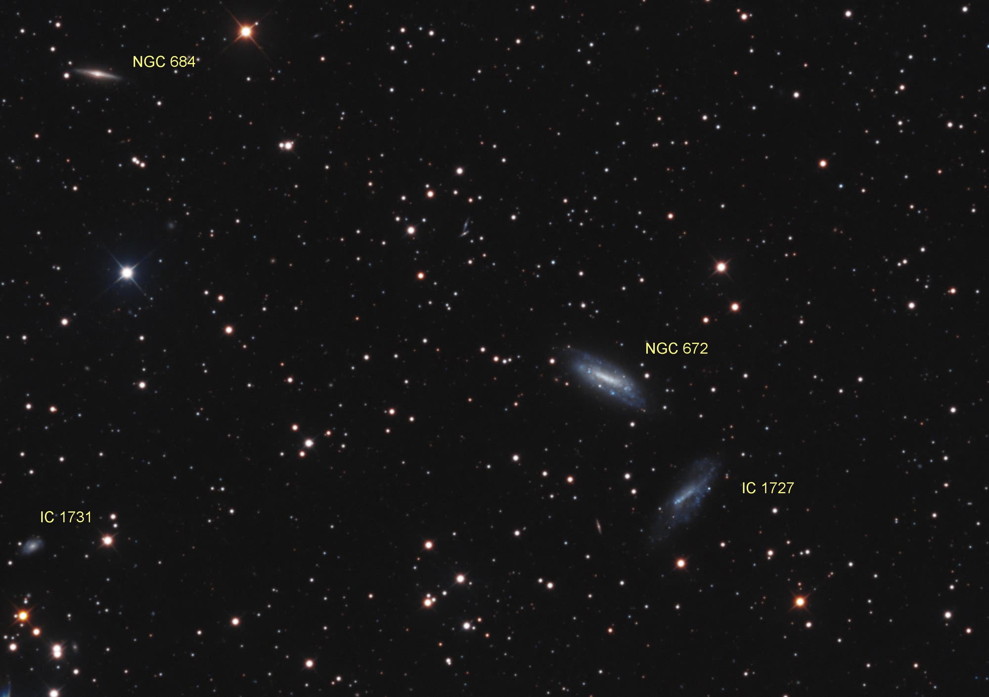 NGC 672 und IC 1727 (Objekte)