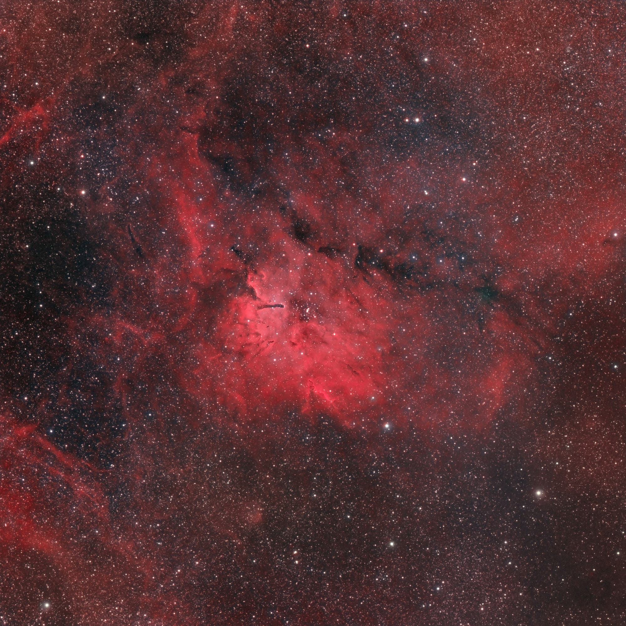 NGC 6820 in Farbe
