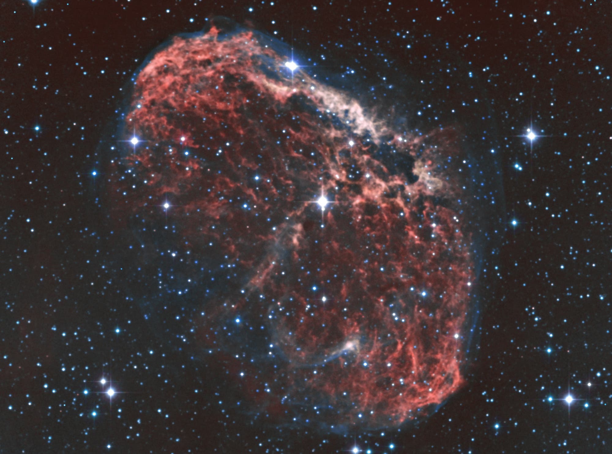 NGC 6888 in Bicolor