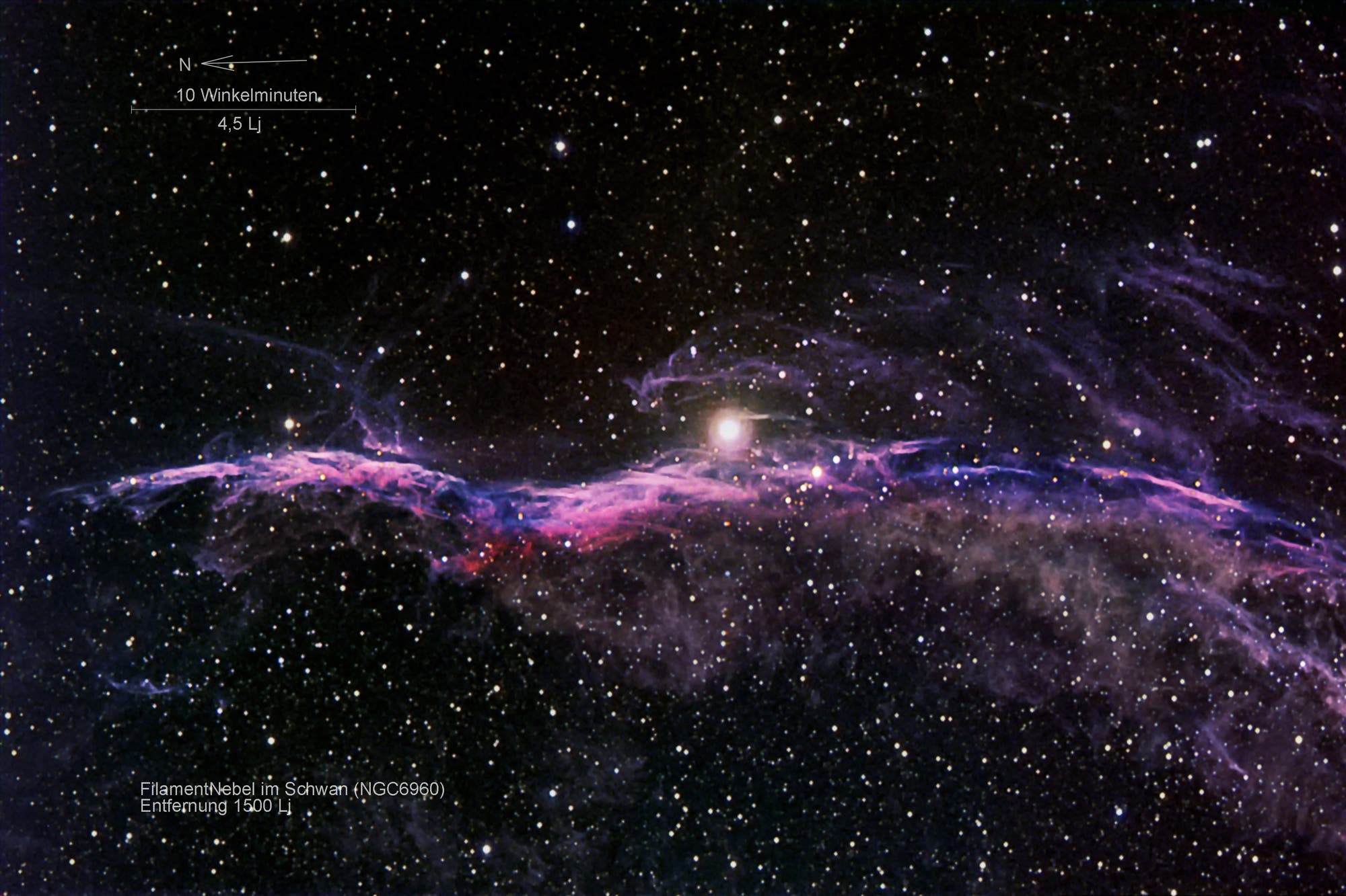 Filamentnebel NGC 6960