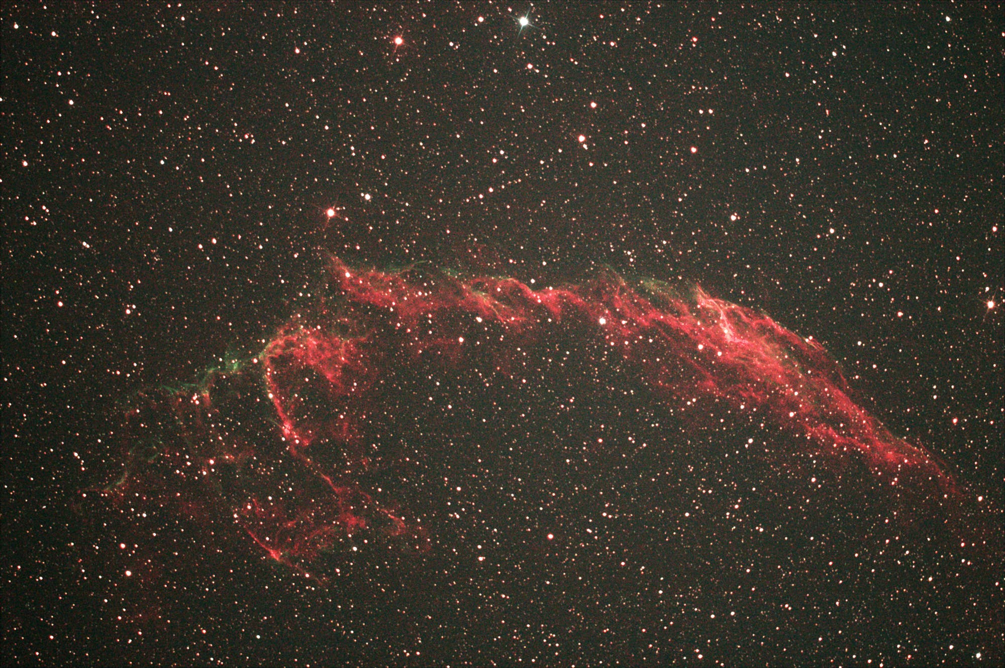 Zirrusnebel NGC 6992 (Ostteil) im Sternbild Schwan