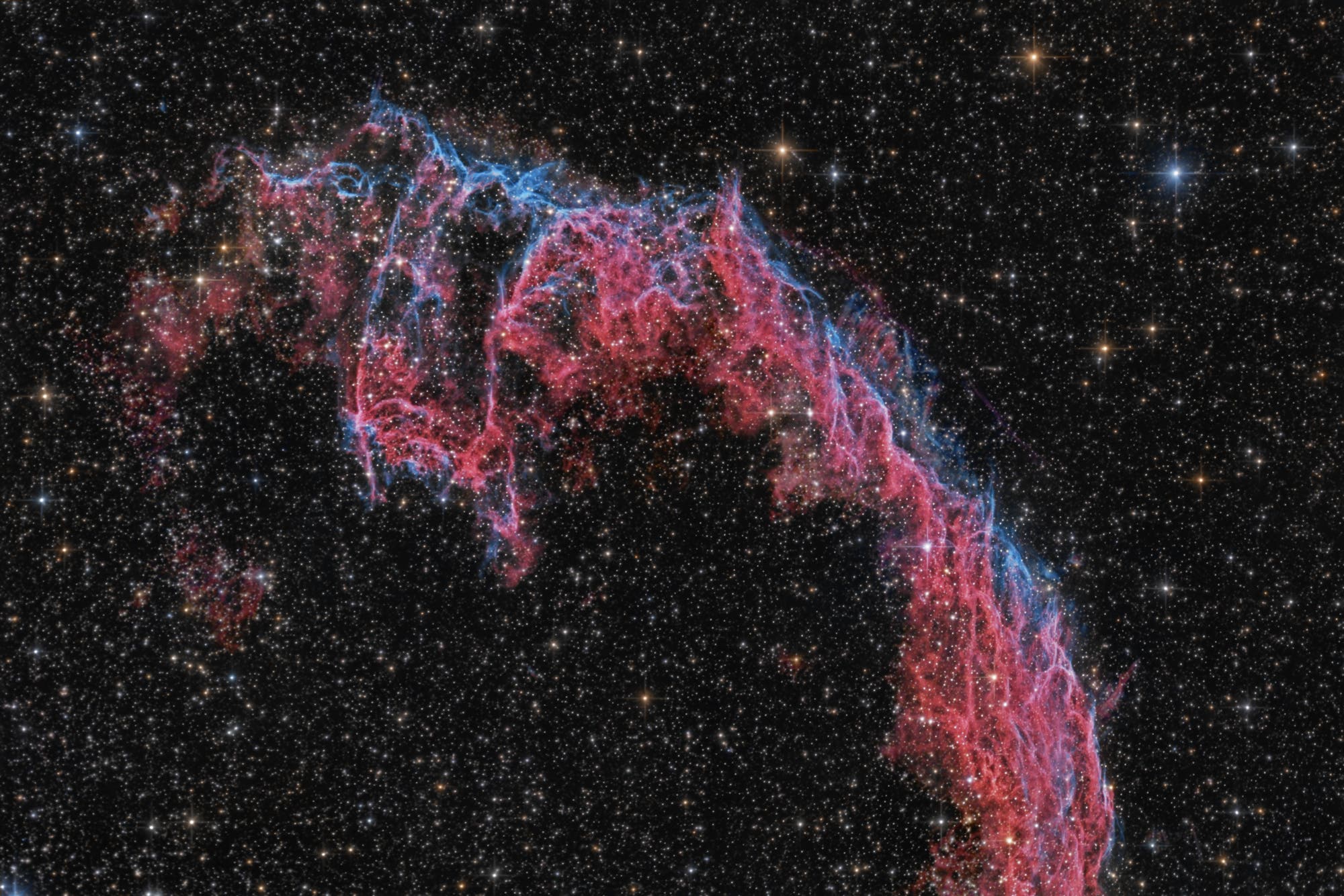 Blick in den Cirrusnebel NGC 6995