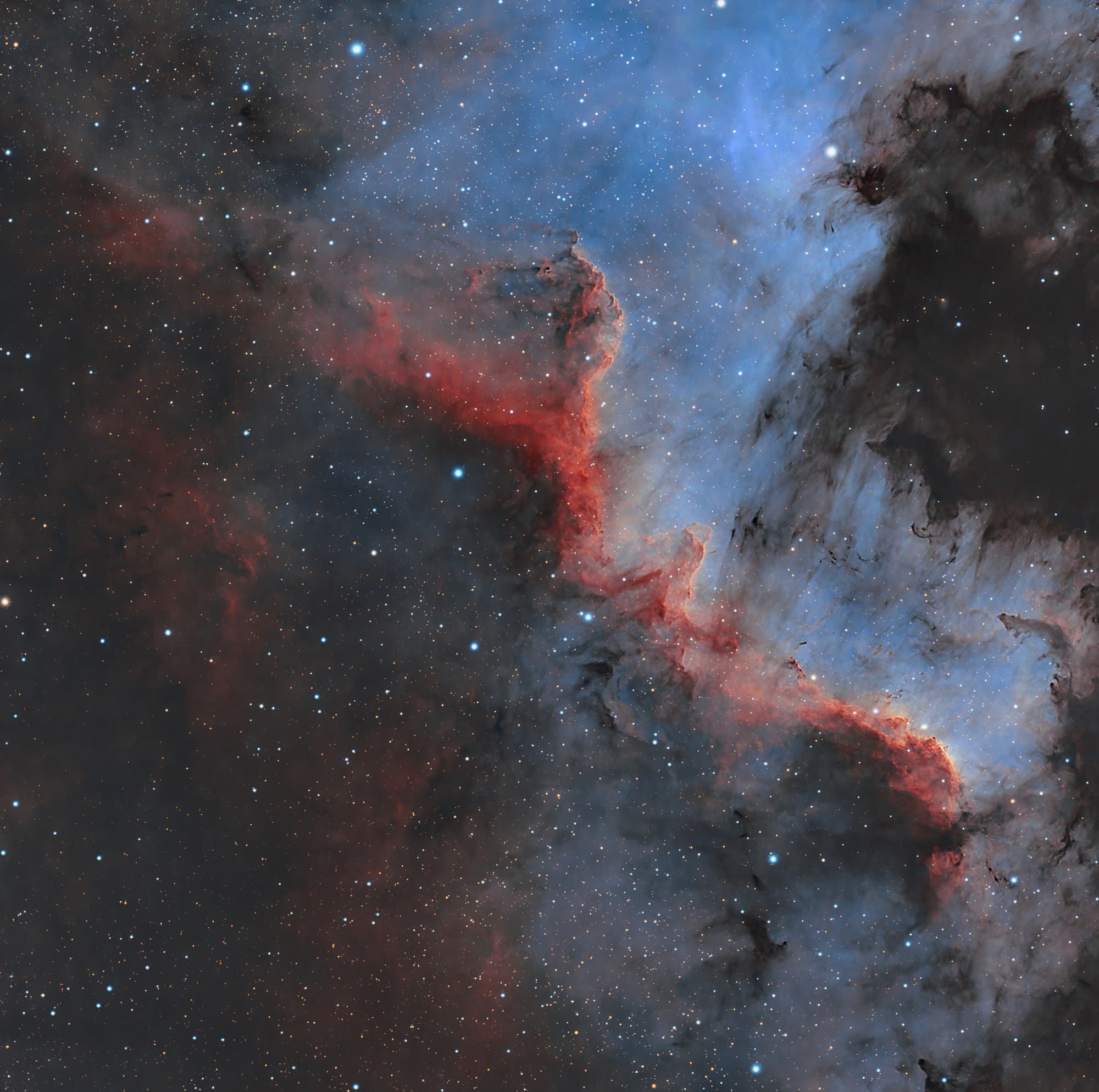 Die große Mauer im Nordamerikanebel