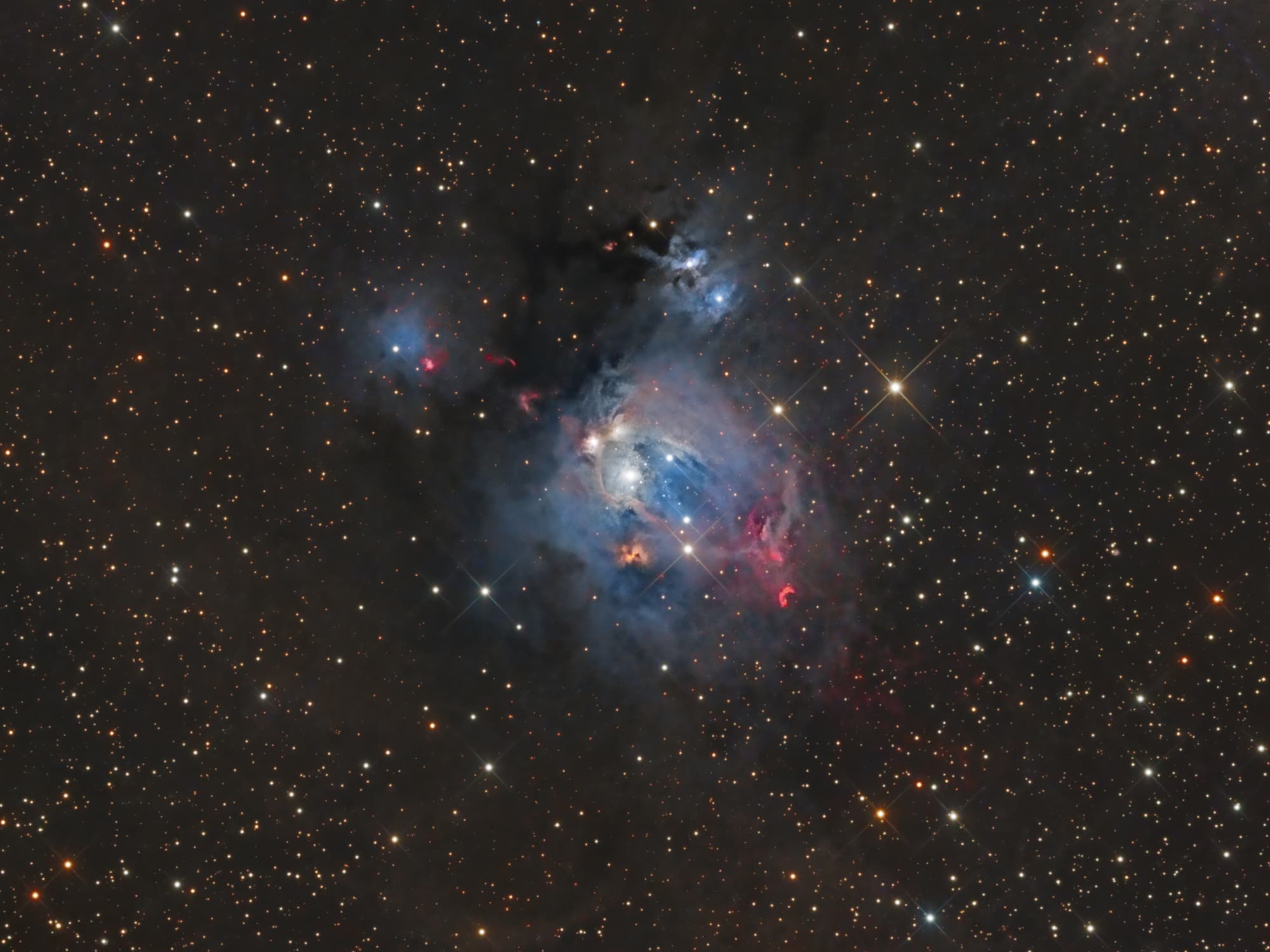 NGC 7129, Kosmische Rosenknospe