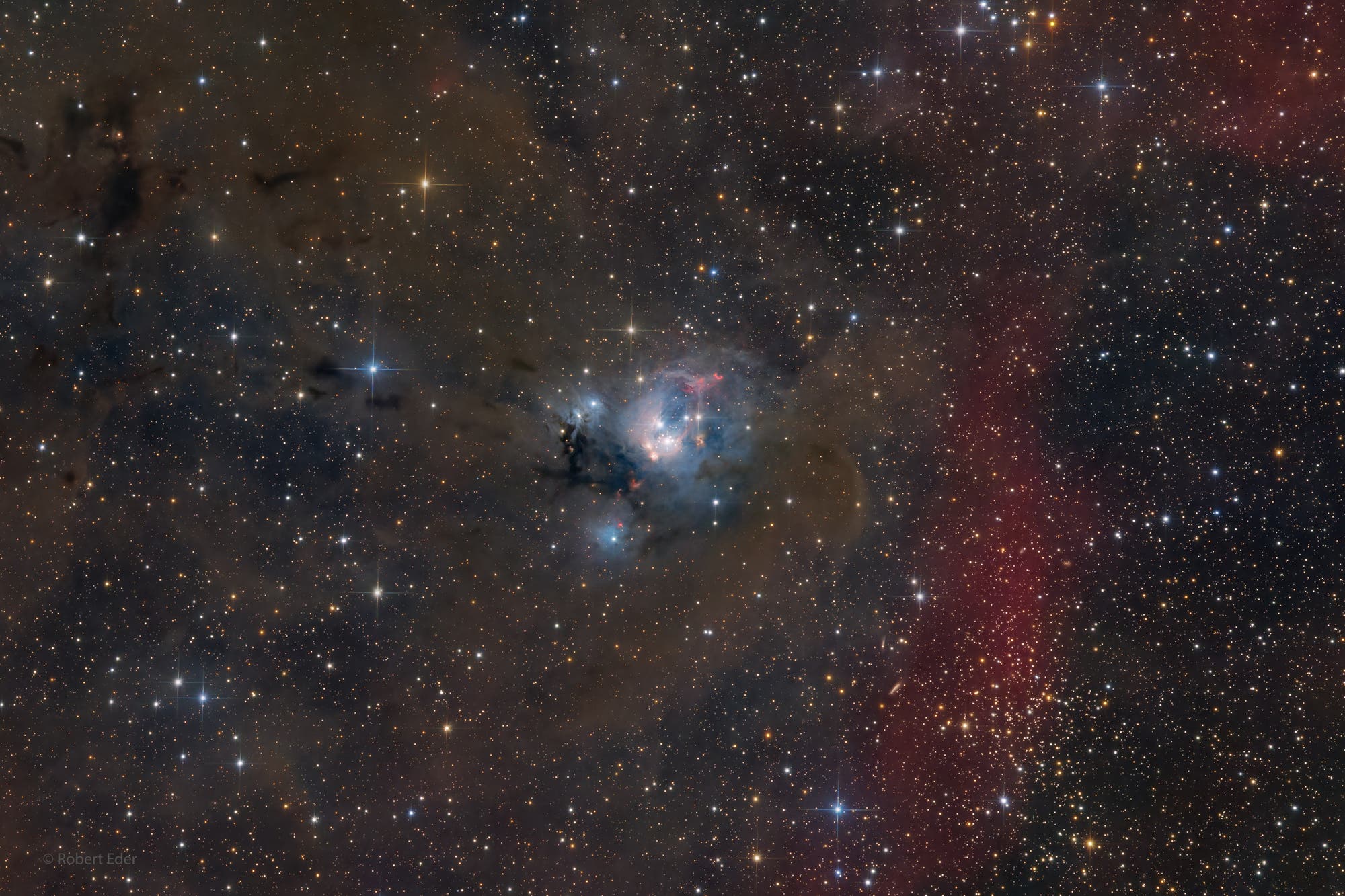 NGC 7129 - Kosmische Rosenknospe