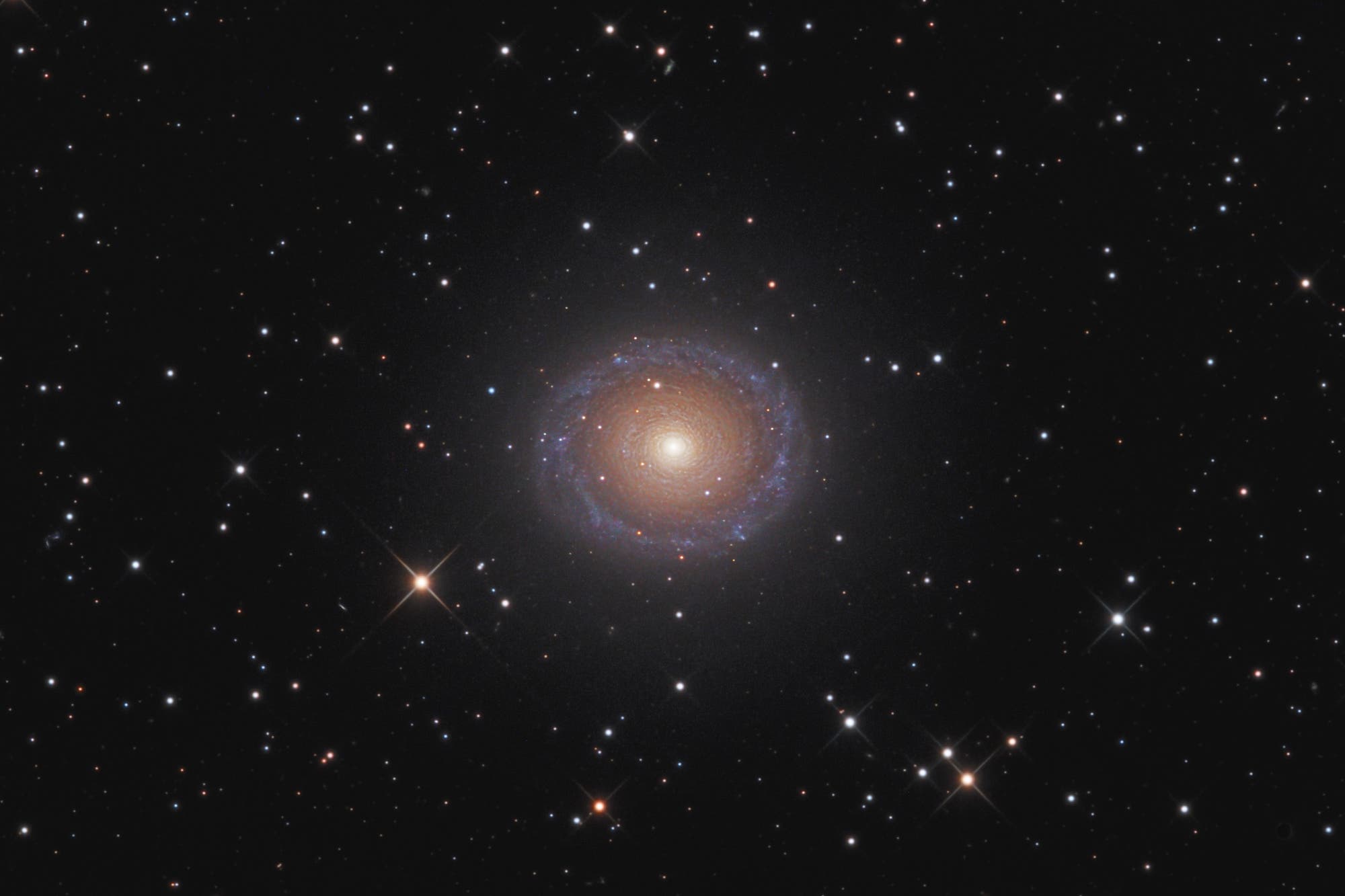 NGC 7217, Ringgalaxie im Pegasus