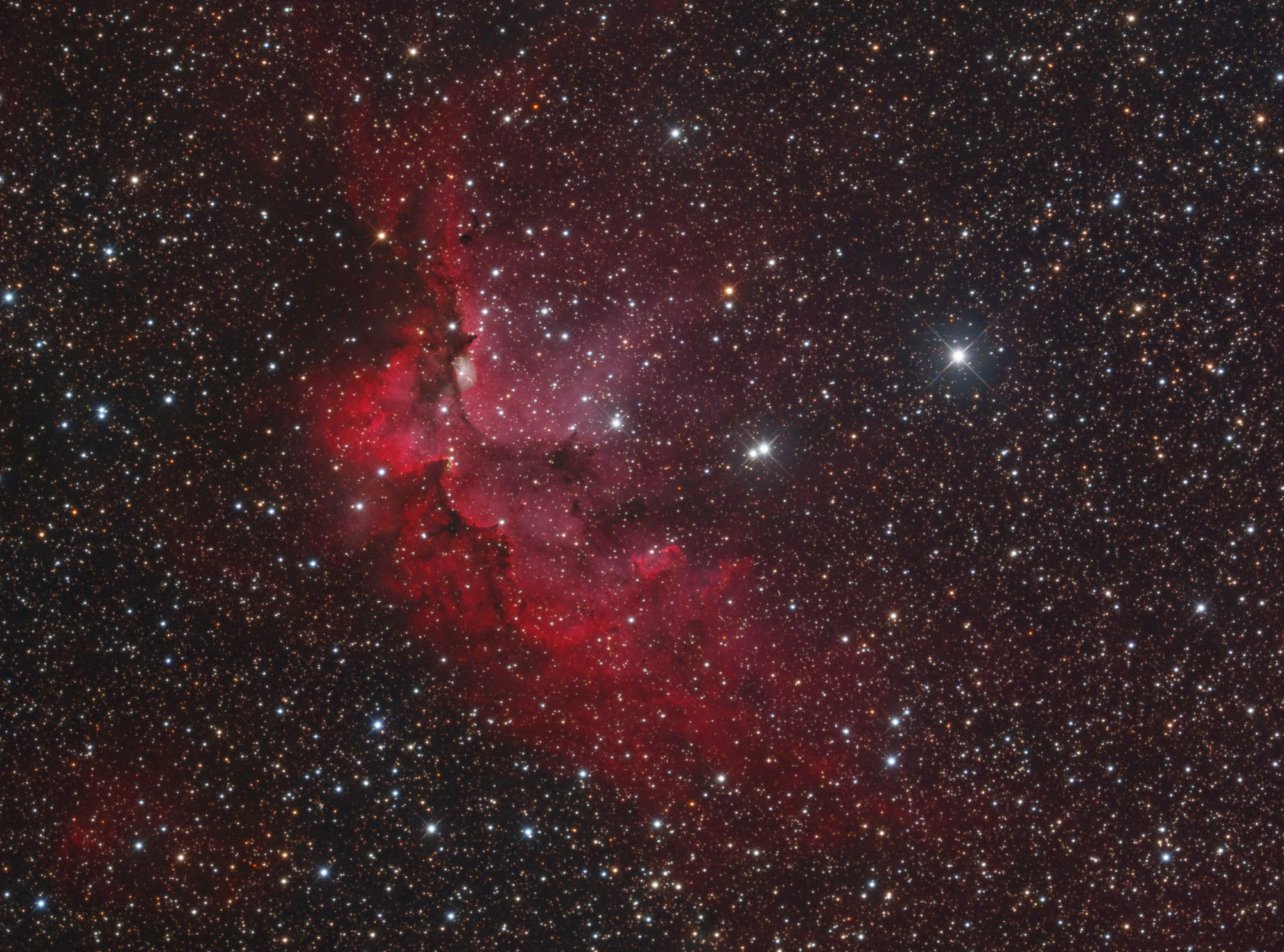 Nebulosa del procesador NGC 7380 – Espectro científico