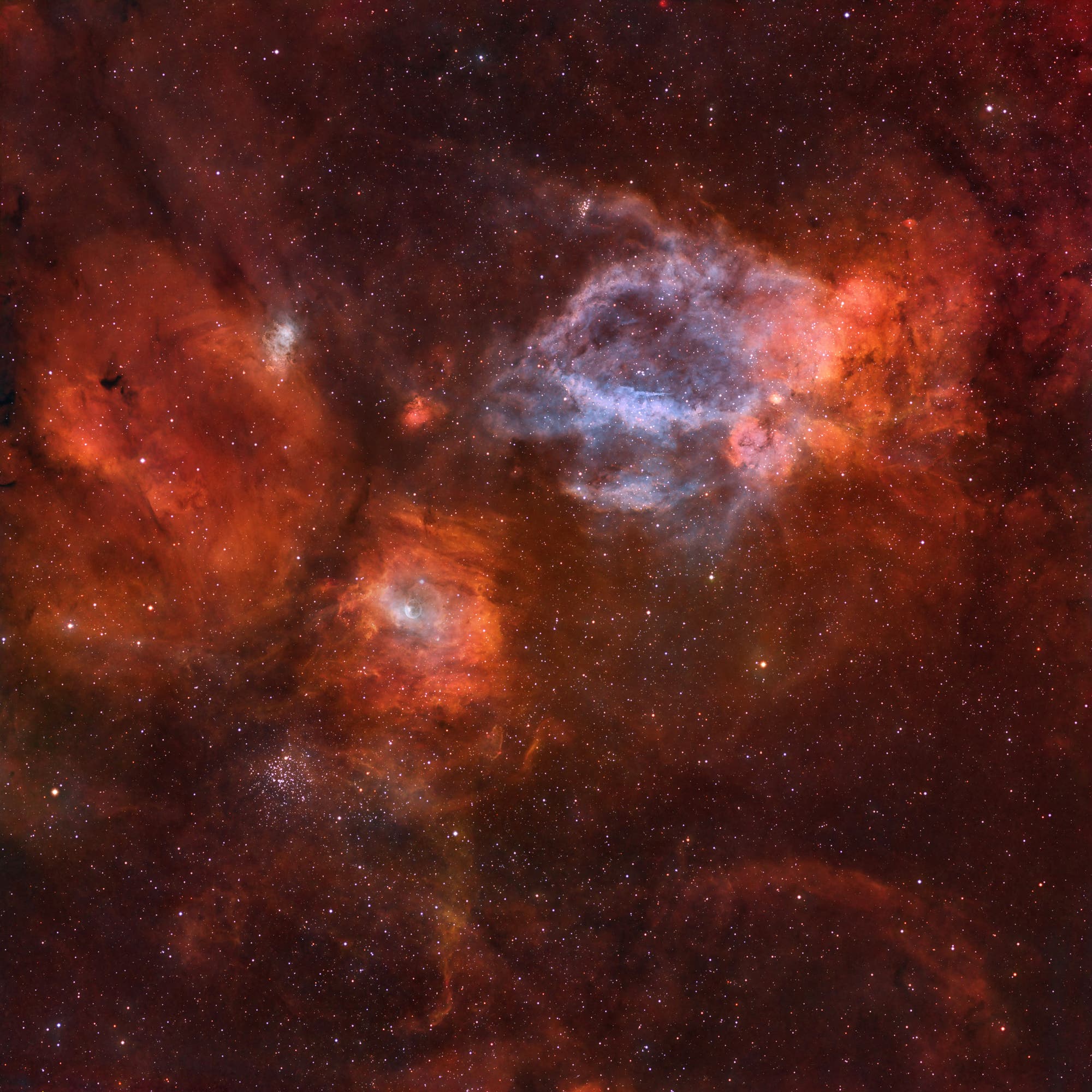 NGC 7635 Bubble-Nebel Widefield