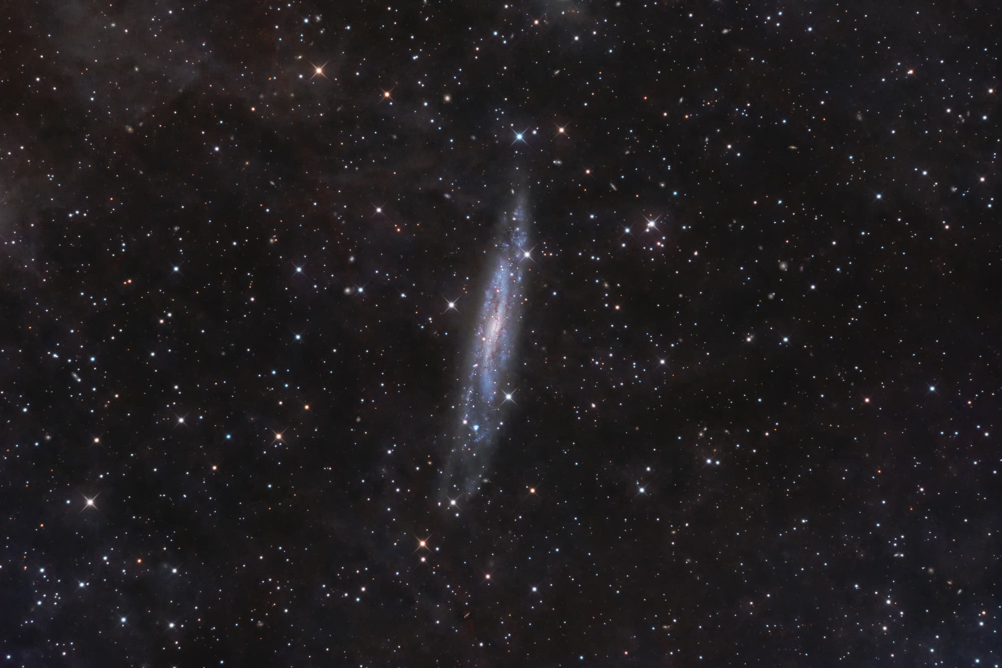 NGC 7640, Balkenspiralgalaxie im Sternbild Andromeda