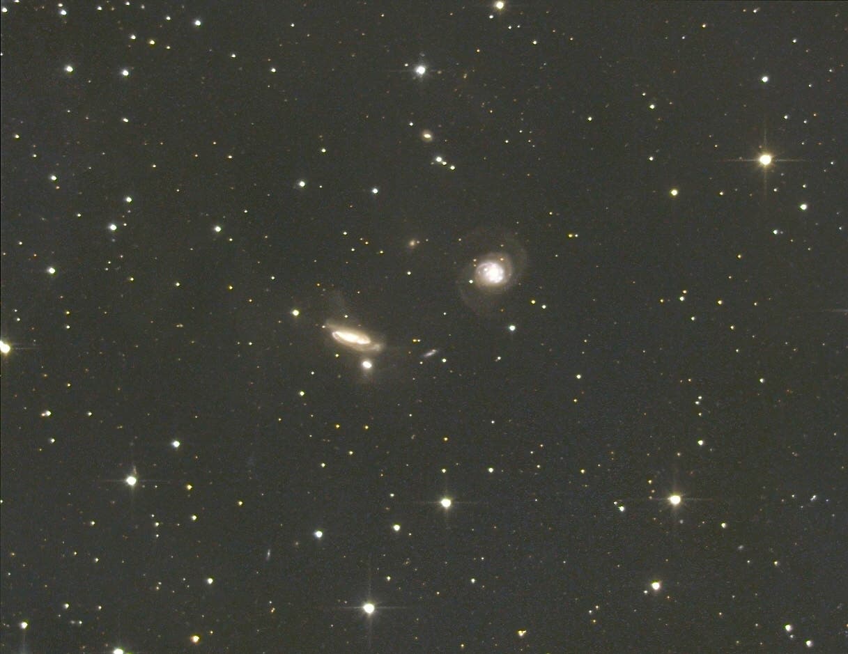 NGC 7769 und das wechselwirkende Paar NGC 7770/7771 im Sternbild Pegasus