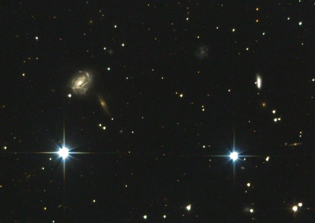 NGC 877/876 - Galaxienpaar im Sternbild Widder Ausschnittsvergrößerung