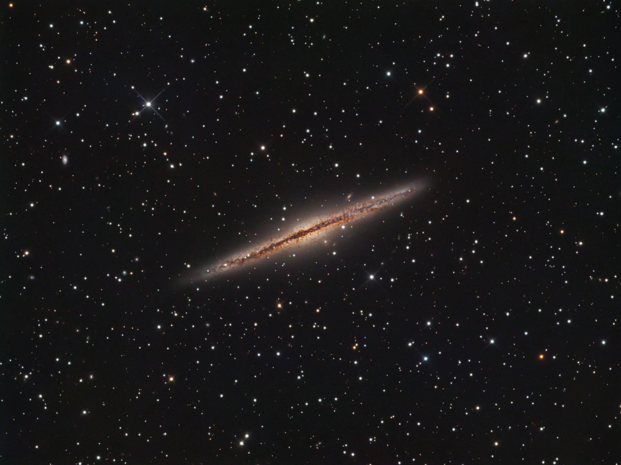 NGC 891 aus den Anfangsjahren meiner CCD-Fotografie