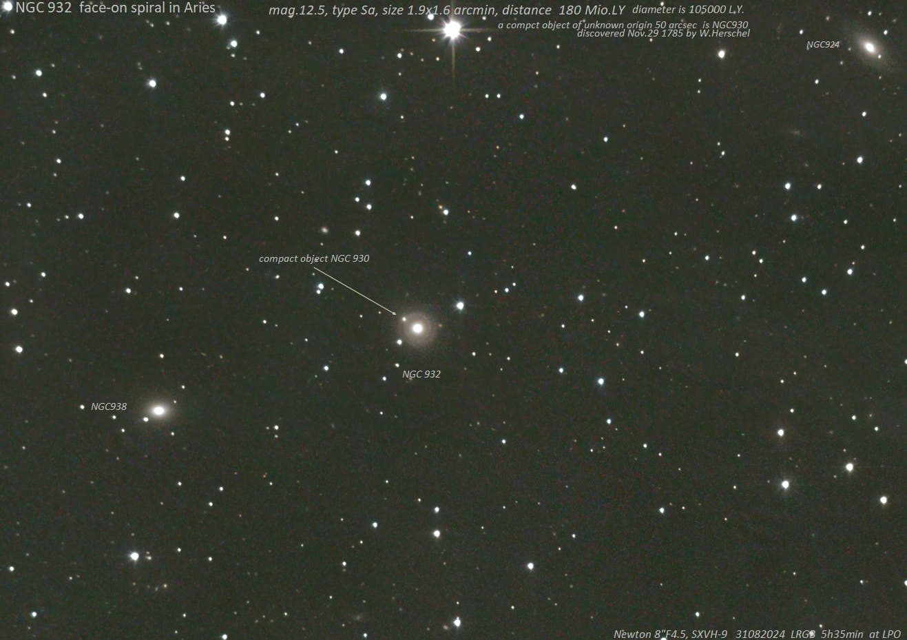 NGC 932 im Sternbild Widder