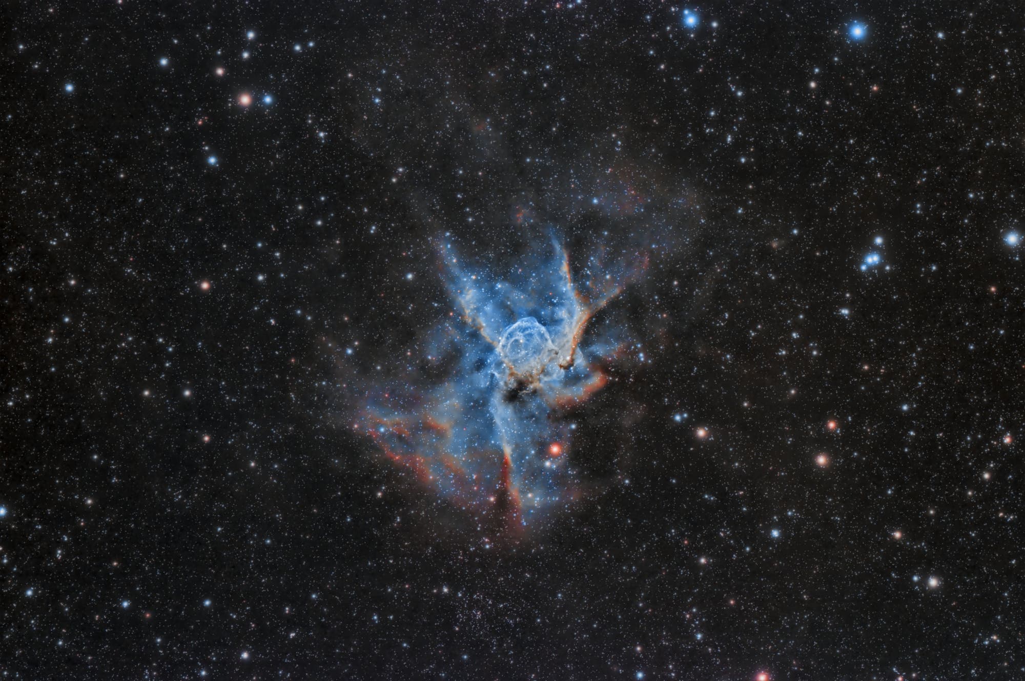 Thor's Helmet nebula