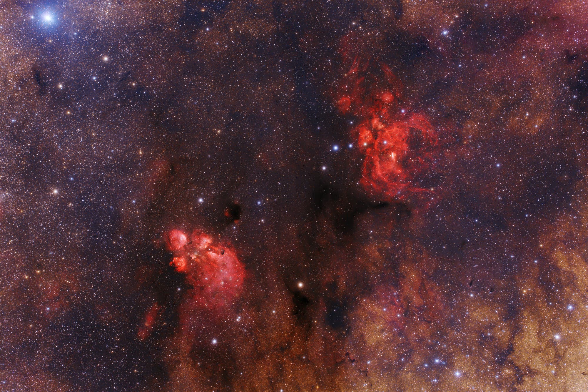 NGC 6334 und NGC 6357