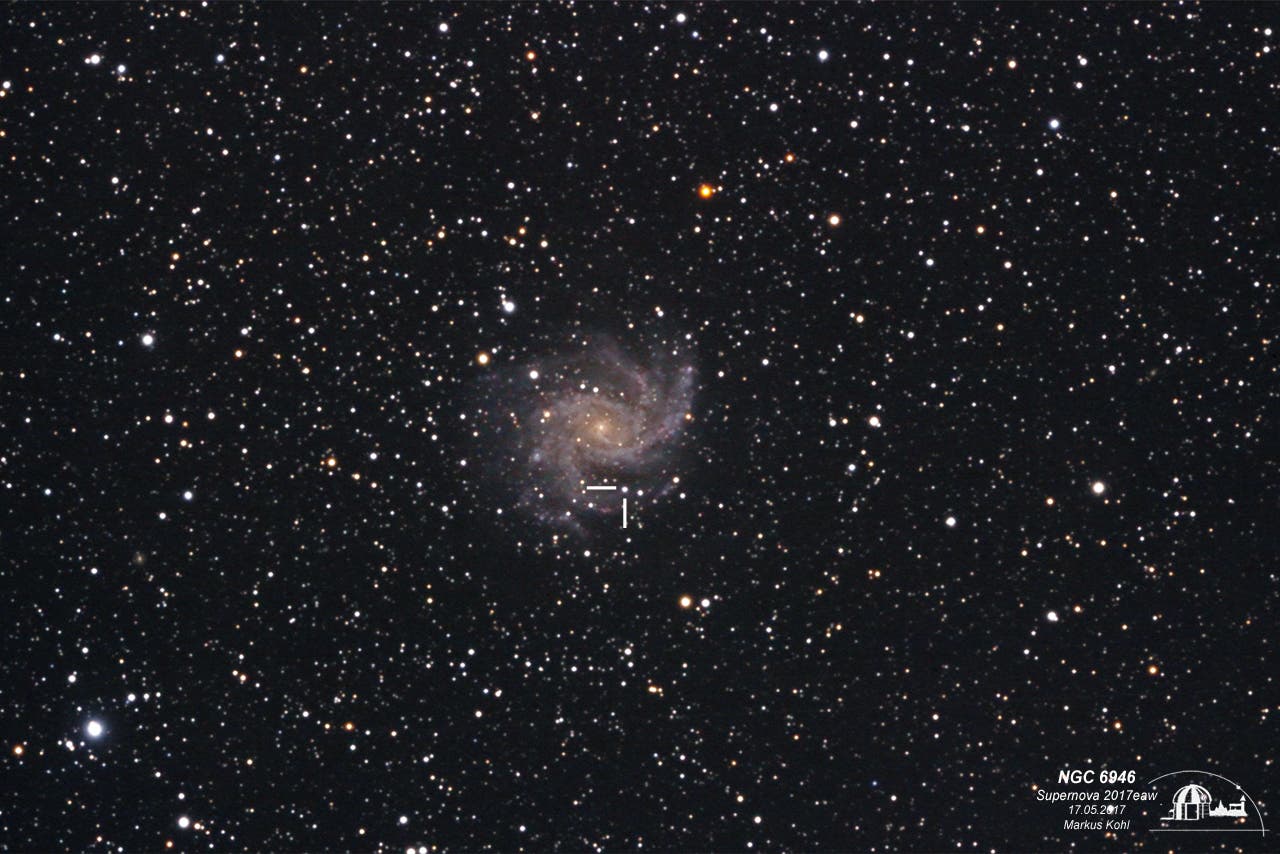 Supernova SN 2017eaw in NGC 6946