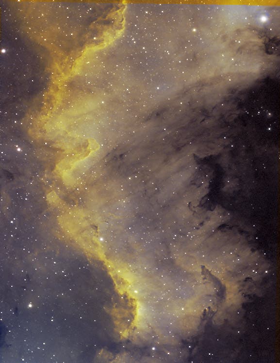 Great Wall in NGC 7000