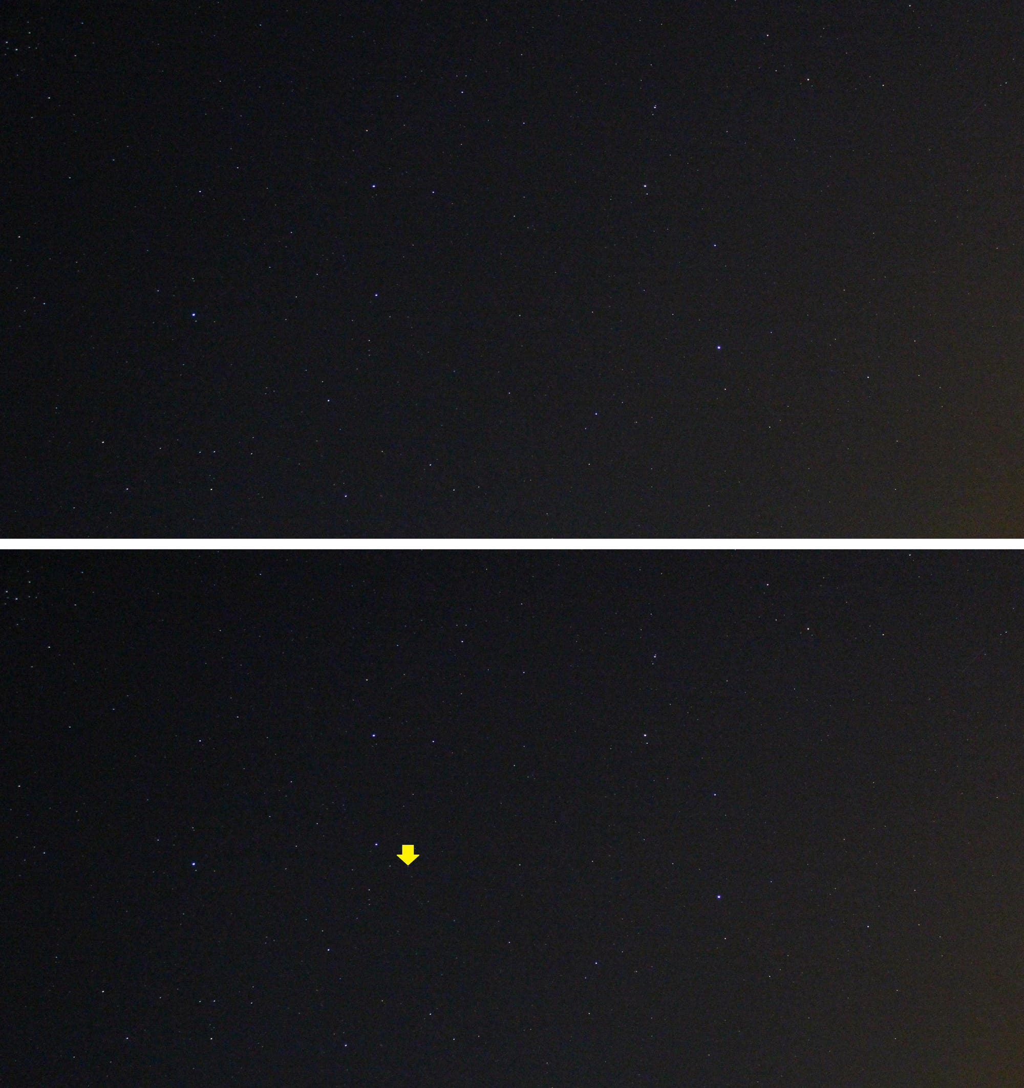 Das Sternbild Löwe mit Kleinplanet Vesta