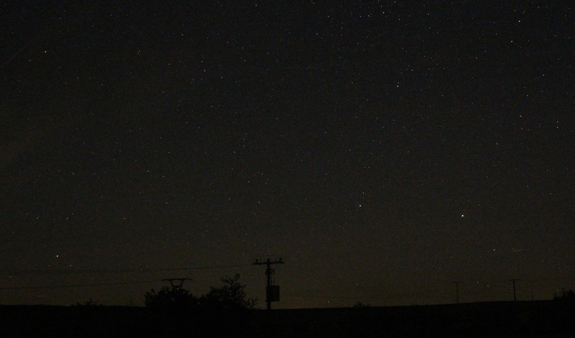 Blick zum Nordnordwesthorizont