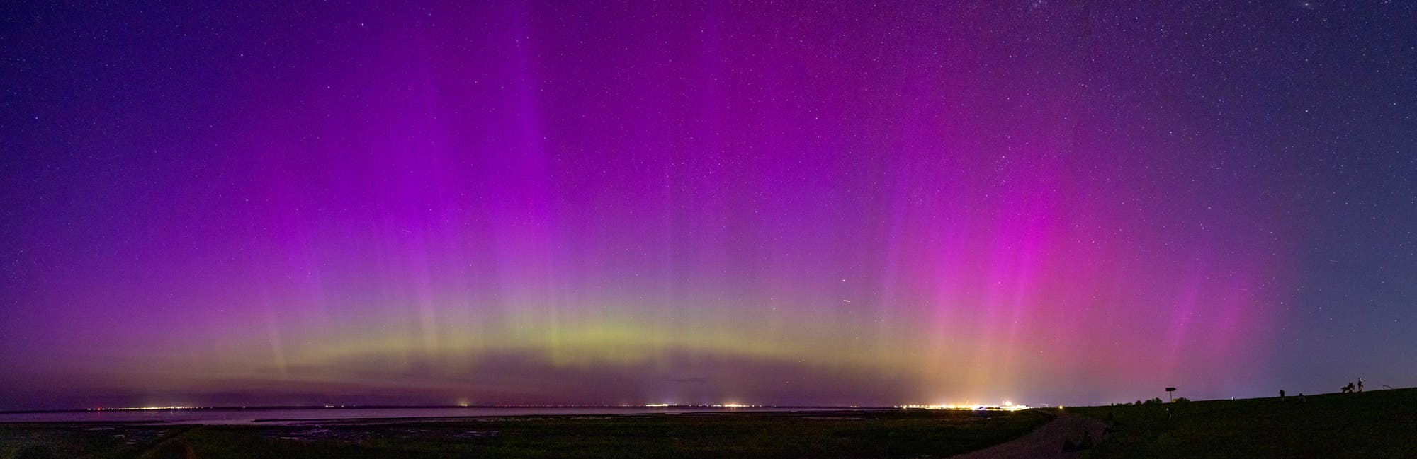 Polarlichter bei Norddeich