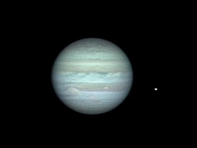 Jupiter und Io 03.12.2012 01:45 Uhr