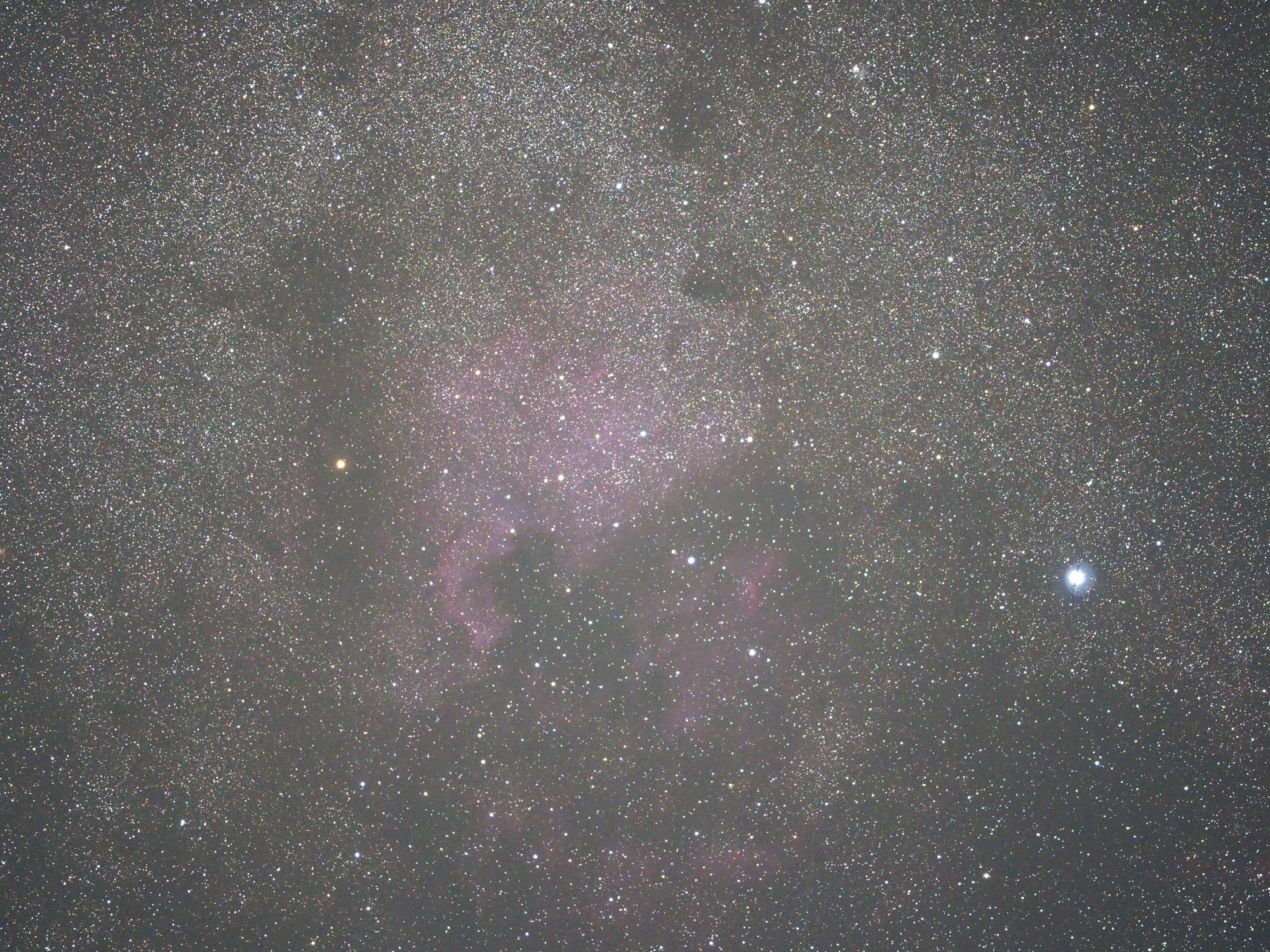 Urlaubskamera trifft NGC 7000