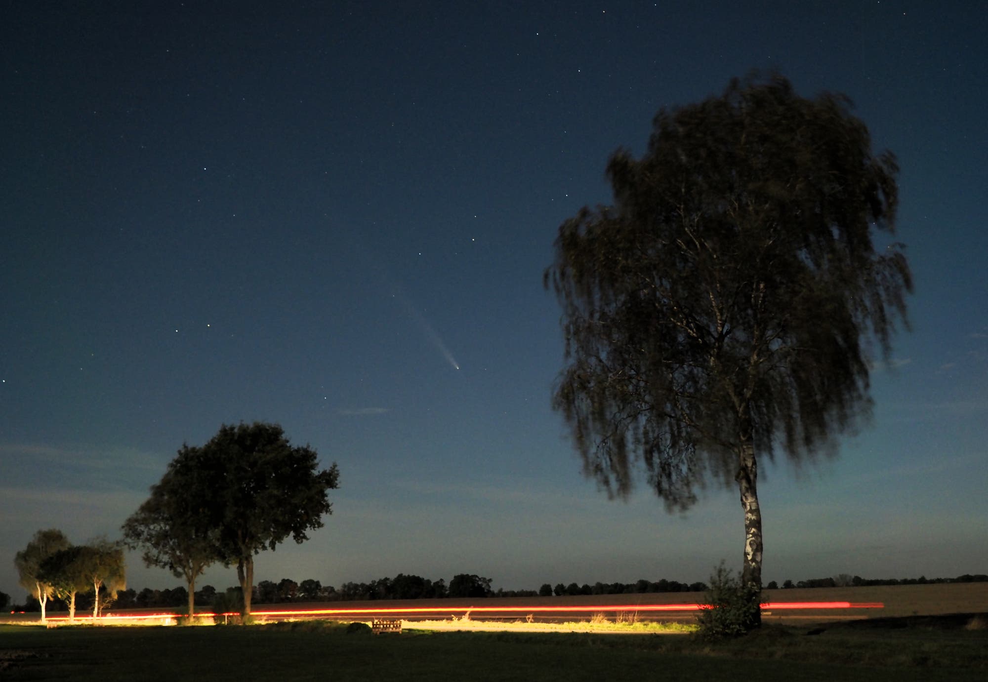 Komet Tsuchinshan-ATLAS (C/2023 A3) bei Uelzen sichtbar