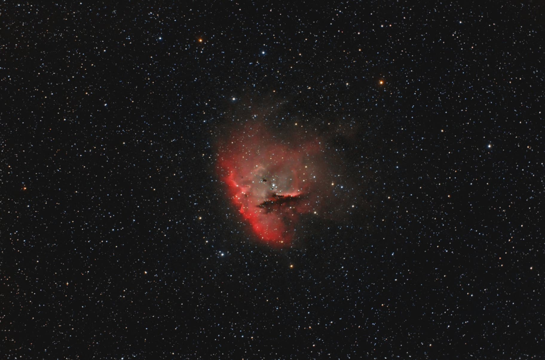 HaOIIIRGB - NGC281 - Pacman