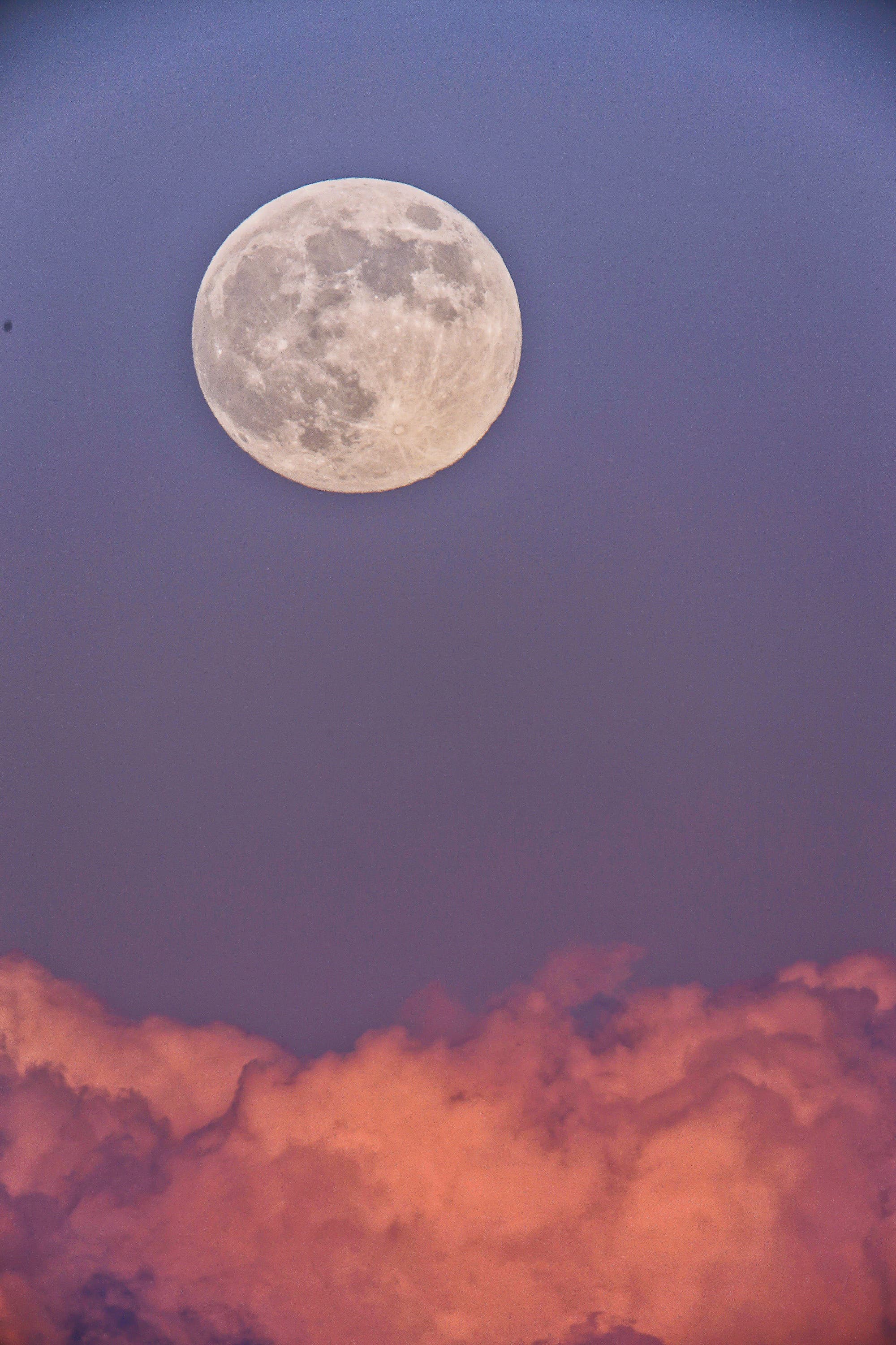 Full Moon above the clouds Castelluccio Modica -Sicily 