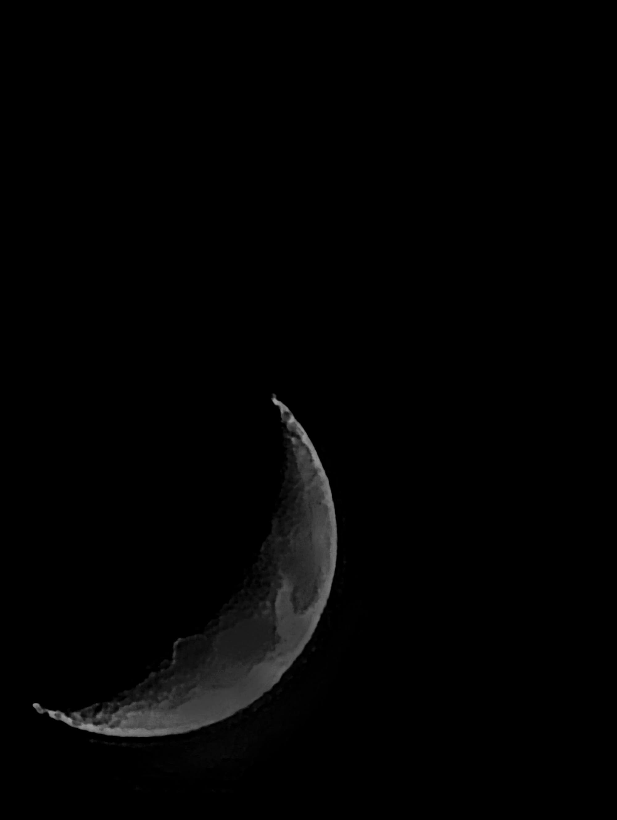Mondsichel am 4. Januar 2025