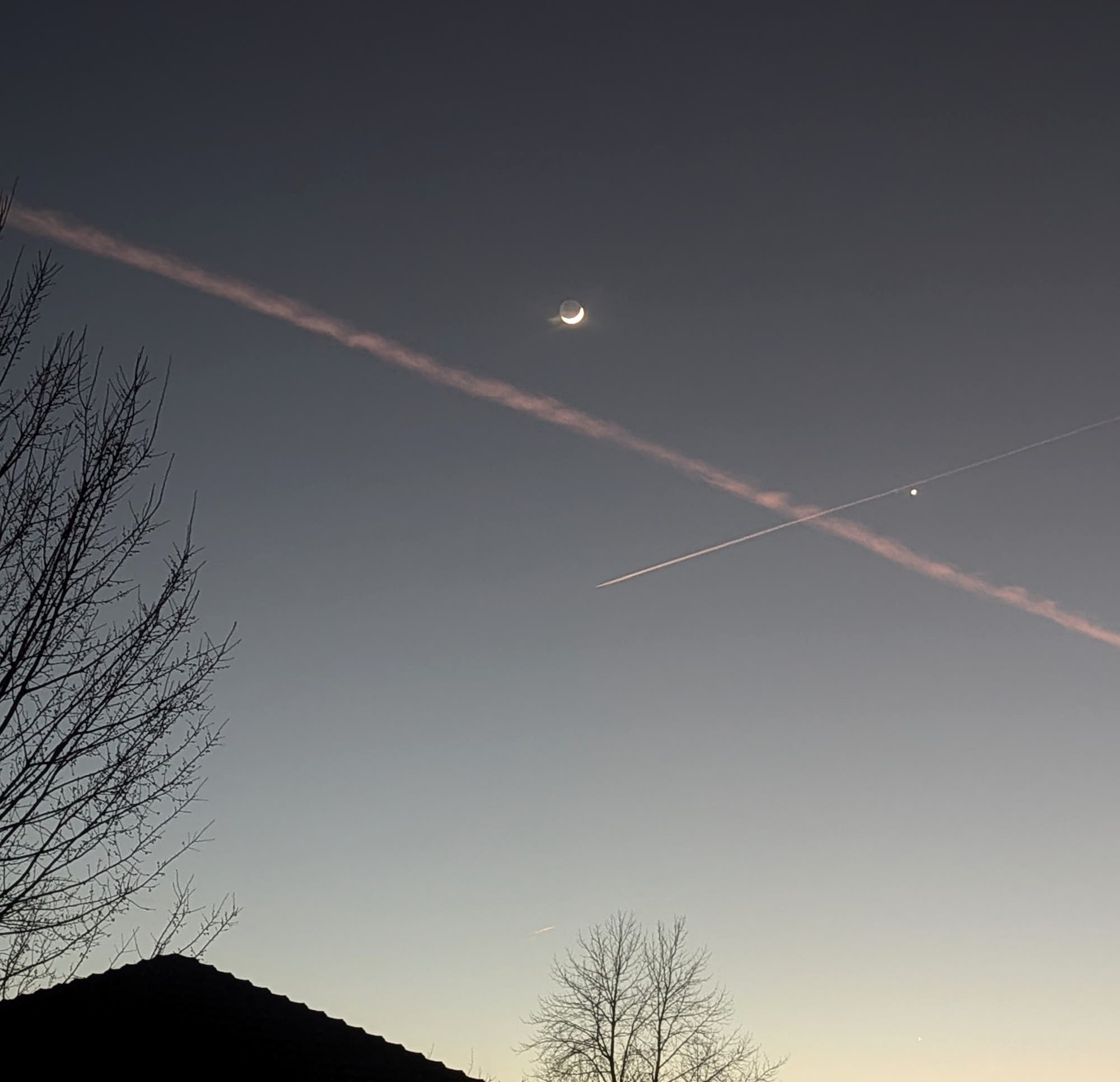 Venus und Mond mit Erdschatten Nr. 2