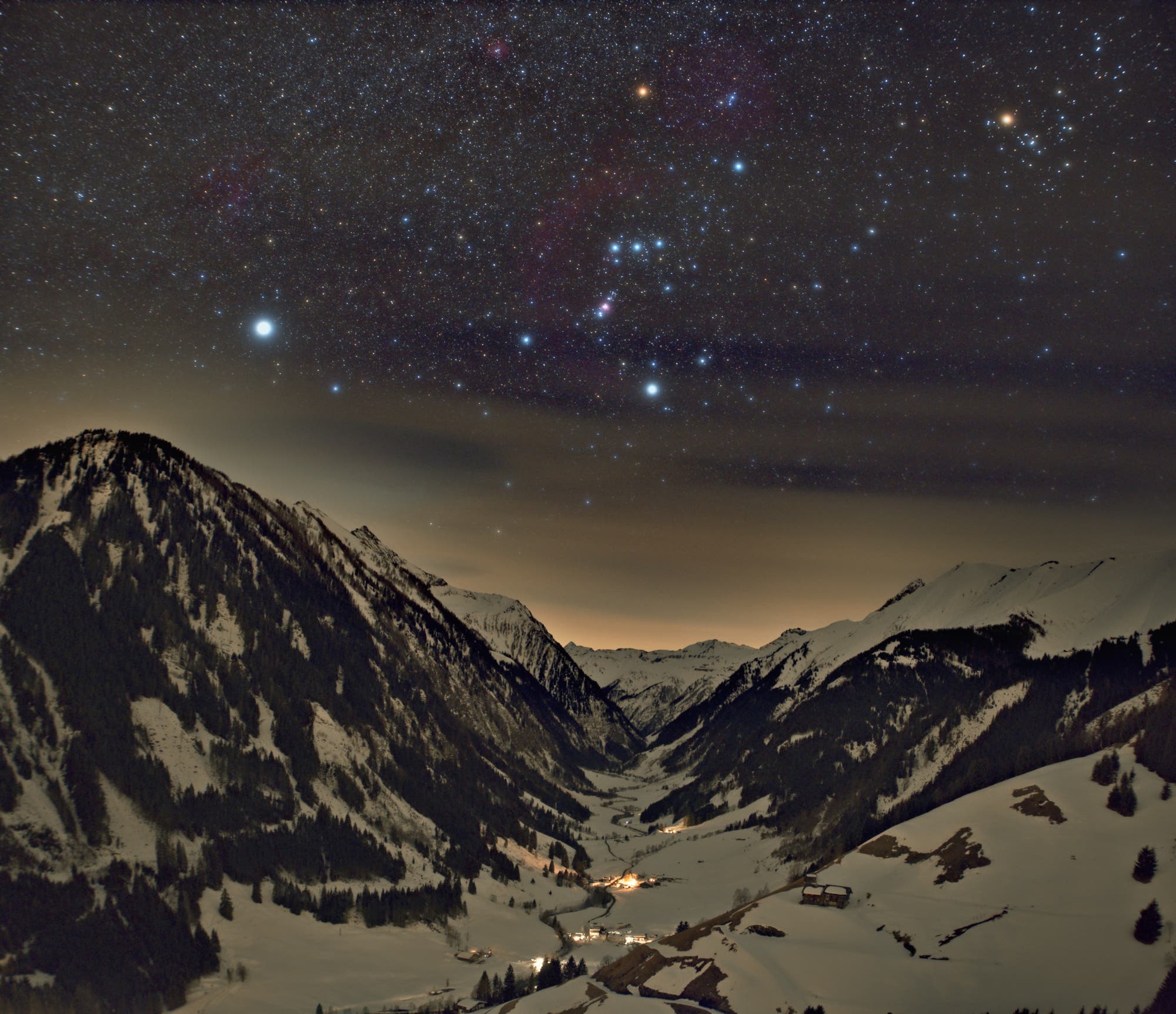 Orion in den Alpen
