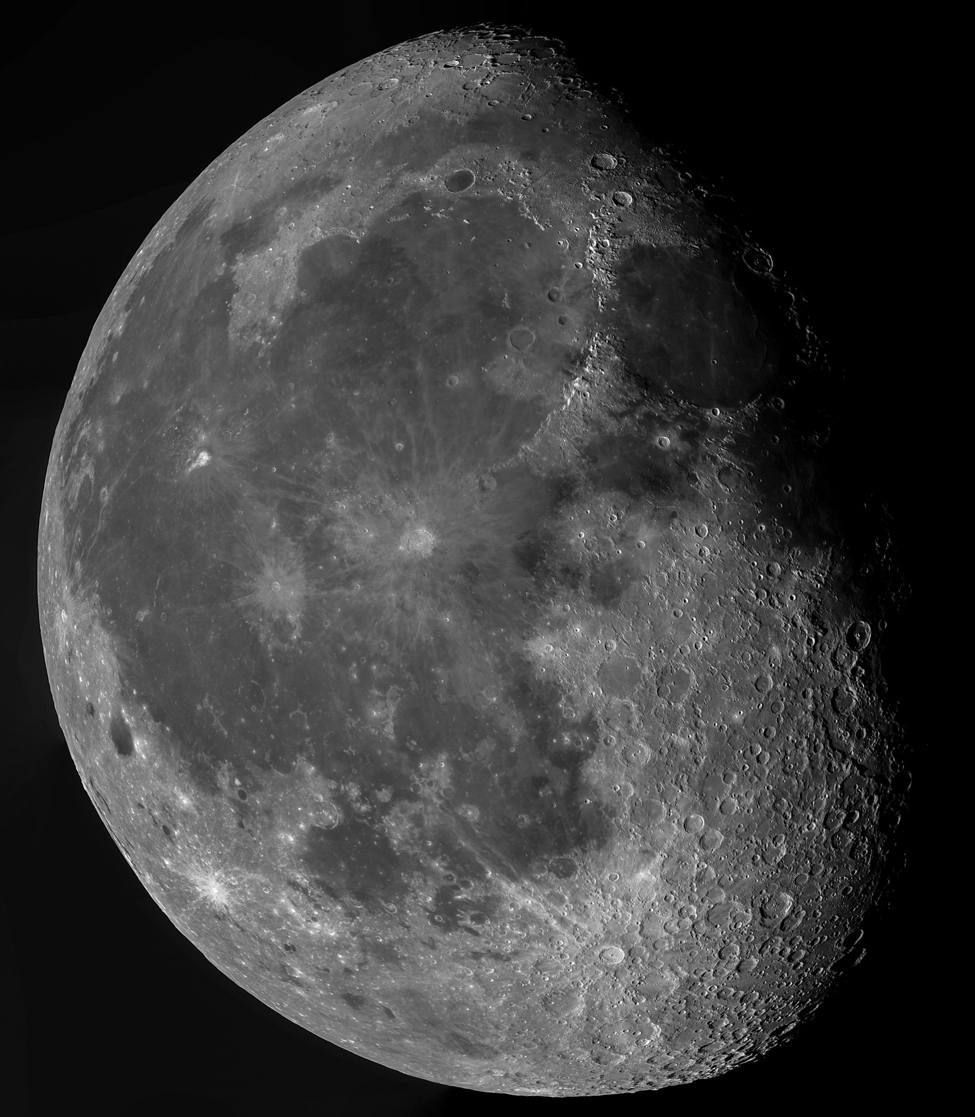 Der Mond am 3. Juli 2018