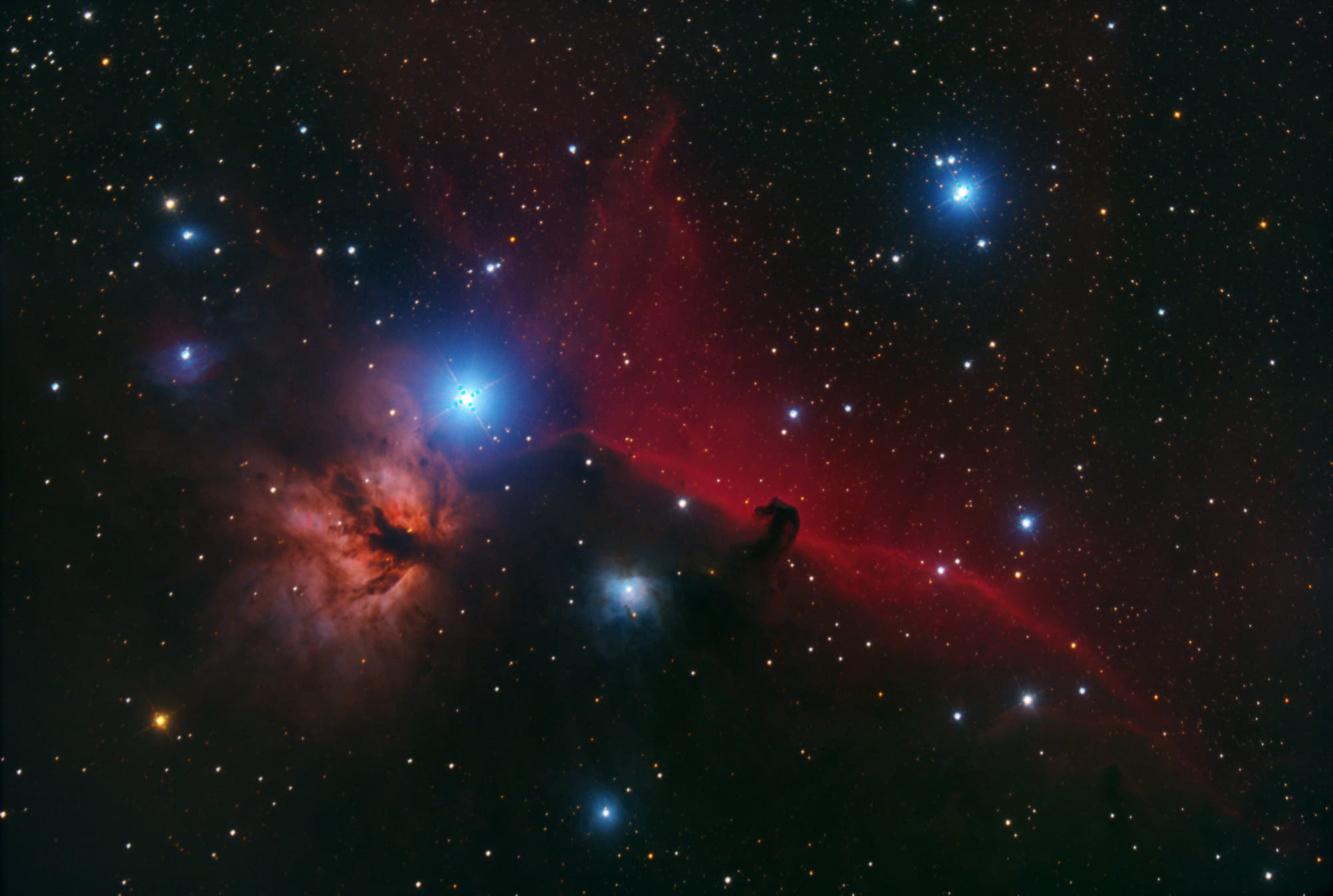 Flammen- und Pferdekopfnebel 