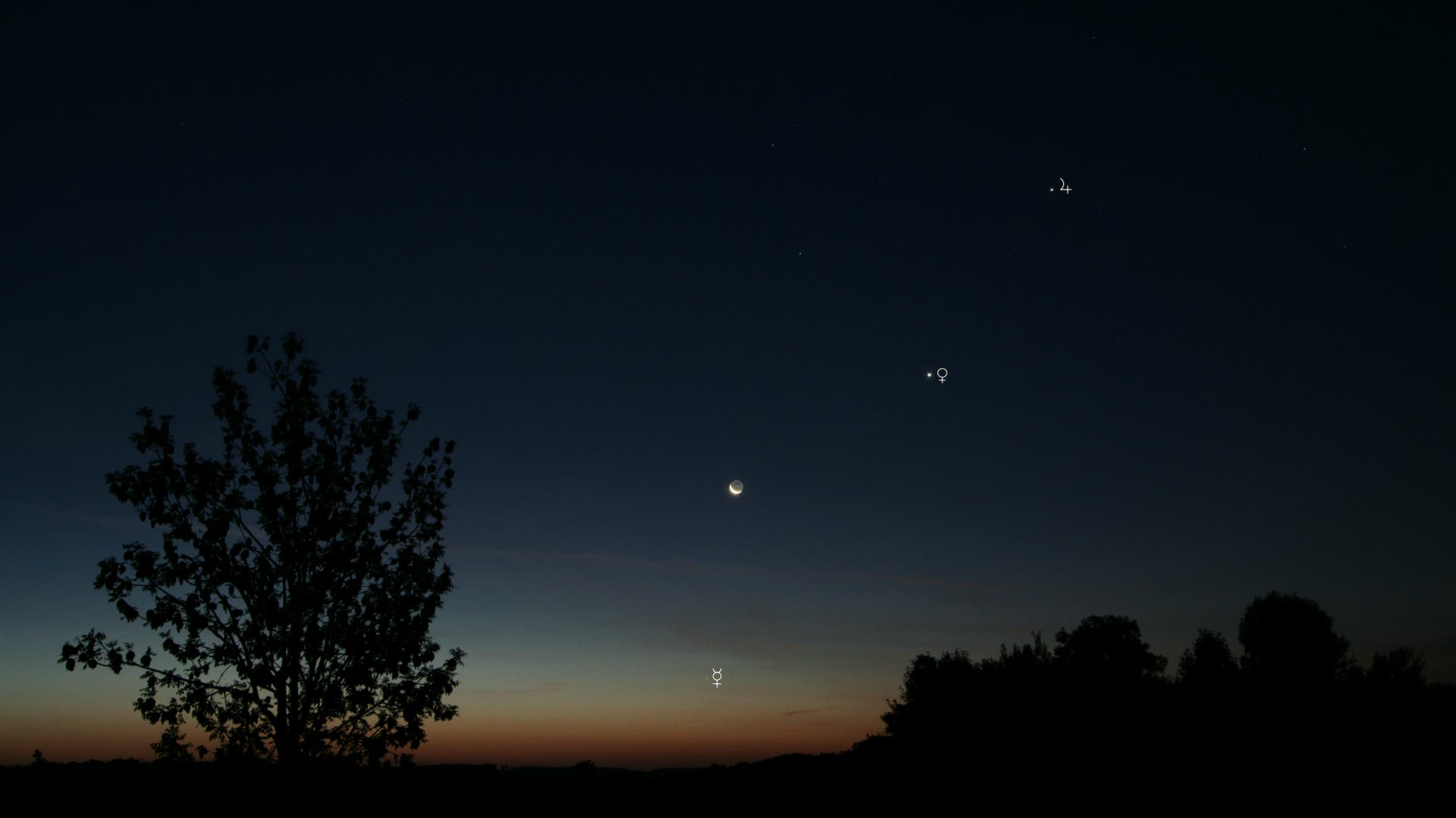 Planetenparade am Morgenhimmel