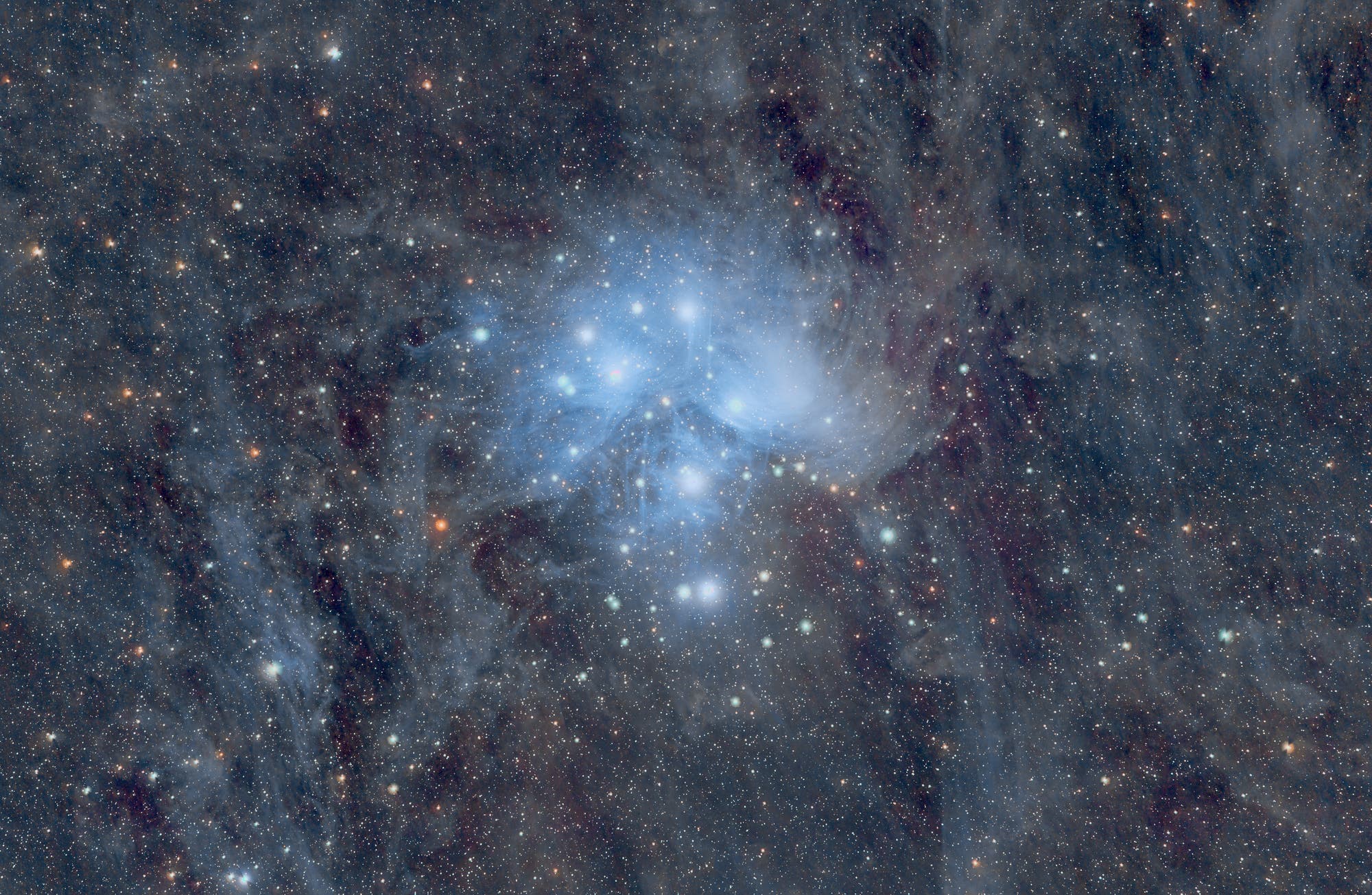 Die Plejaden und ihre Umgebung