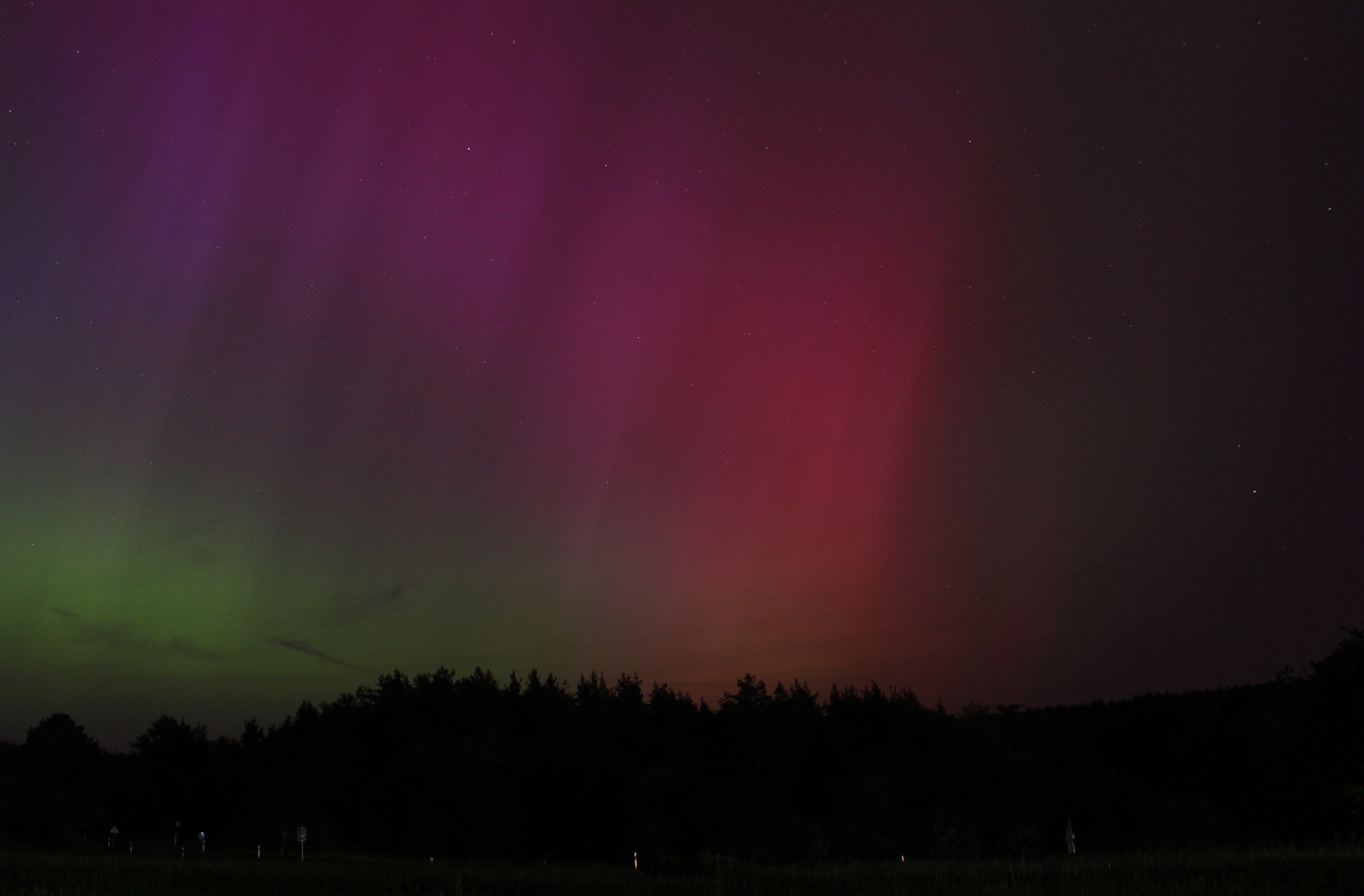 Aurora sobre el horizonte noreste – Science Spectrum