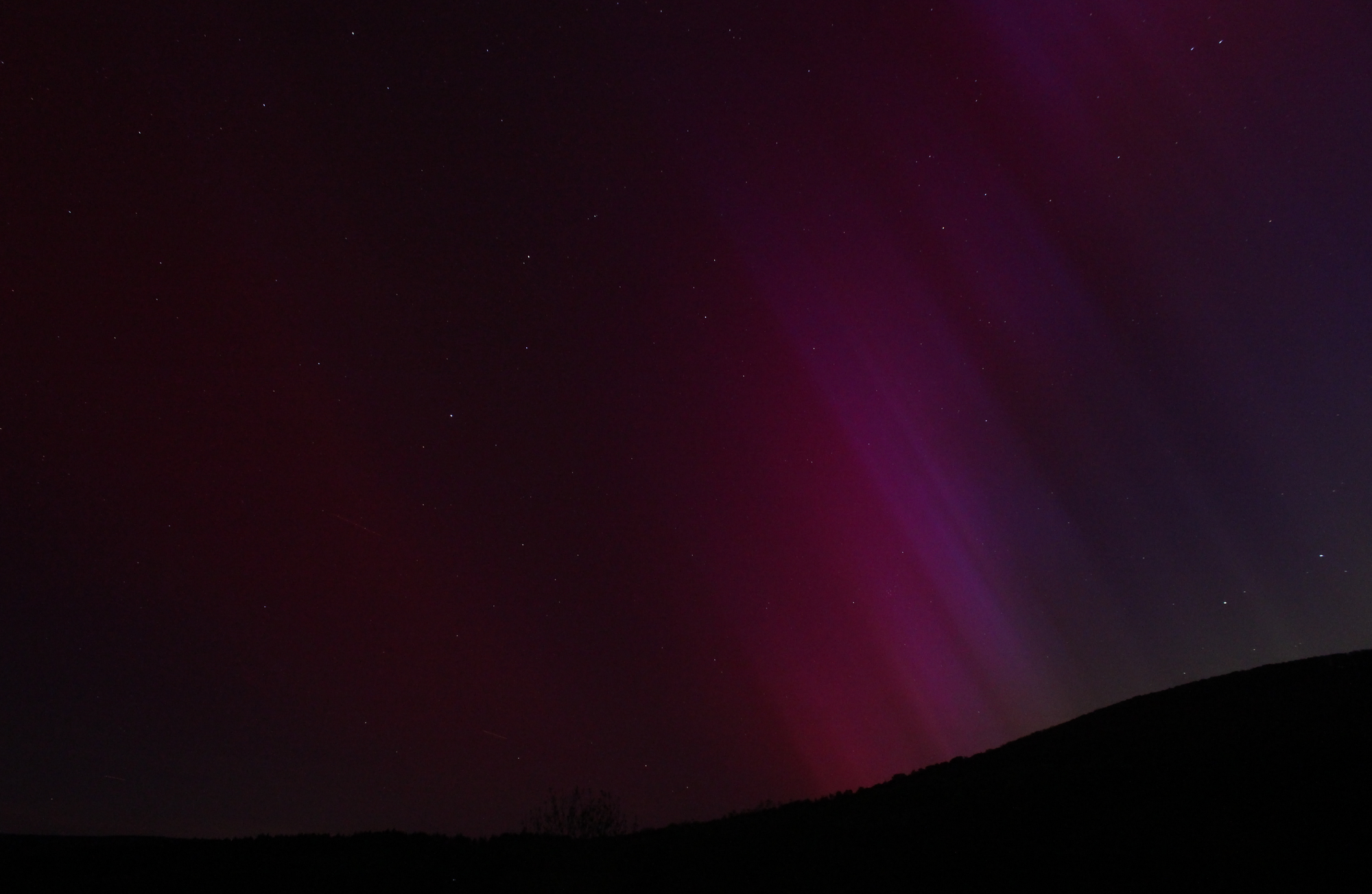 Polarlicht über dem Nordwesthorizont