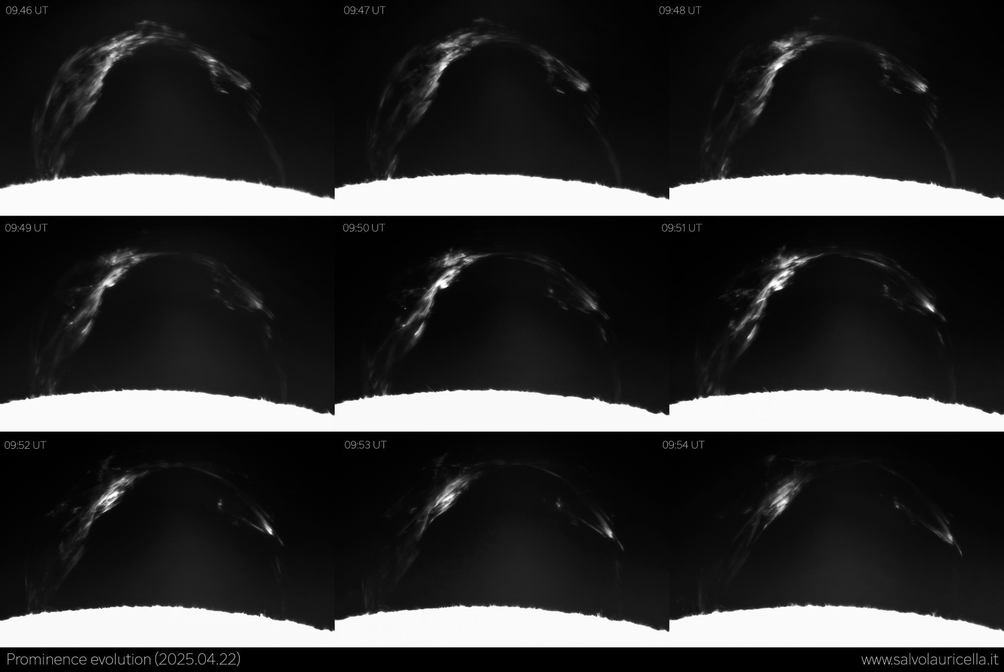 Prominence evolution