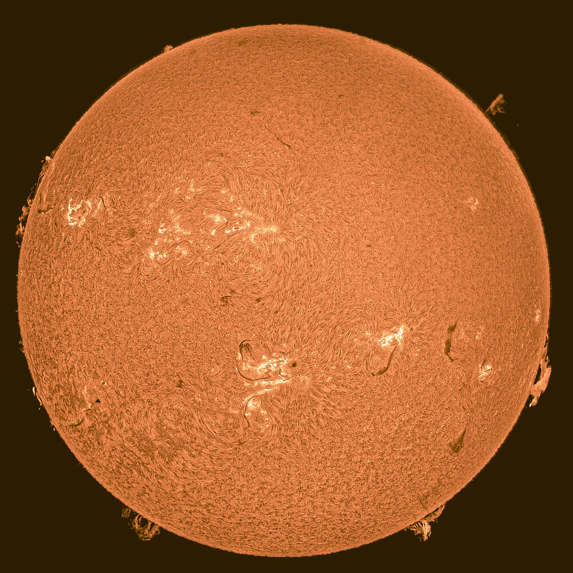 Aktive Sonne am 19. Juni 2023
