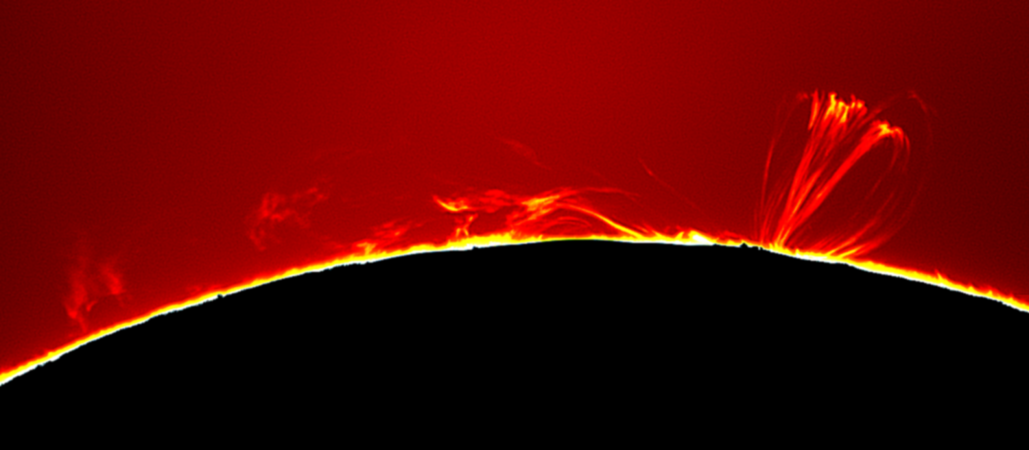 Sonnenregion mit der Schleifenprotuberanz am 24. Juni 2024